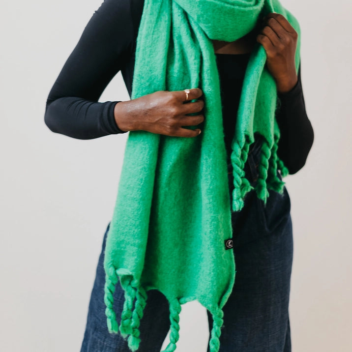 Seattle Days Fringe Scarf - Stylish Women's Fashion Accessory for Fall & Winter, Perfect for Casual Outfits, Office Wear and Holiday Parties