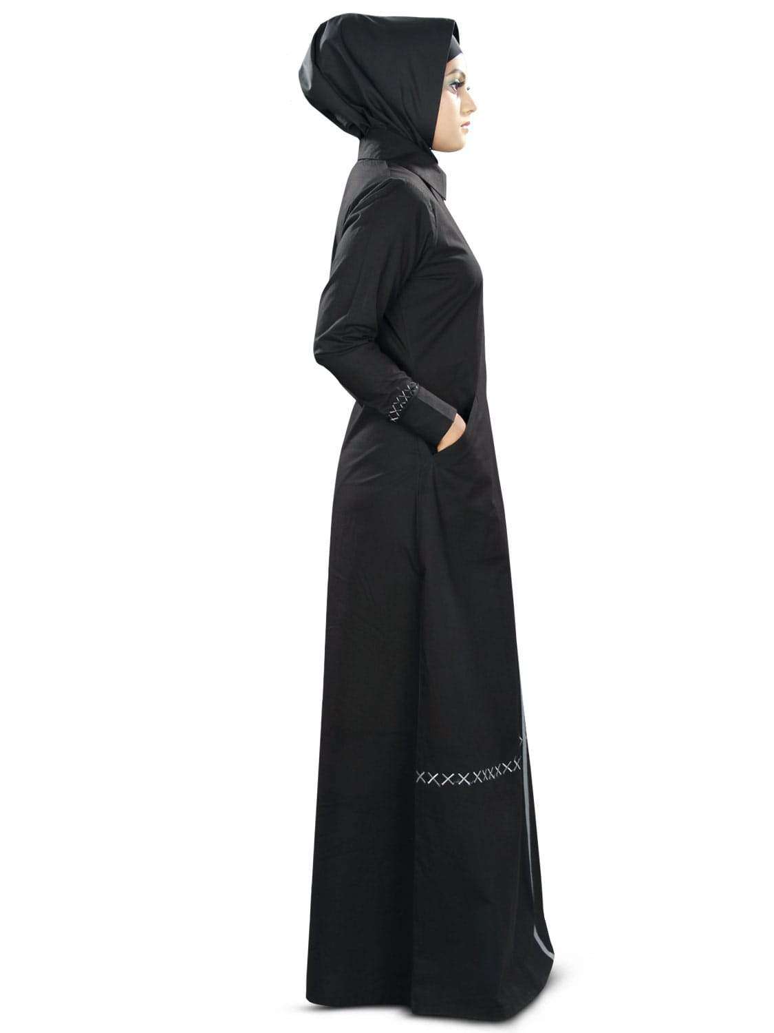 Elegant Haniya Abaya for Women - Modest Islamic Dress - Perfect for Prayer, Eid, and Special Occasions