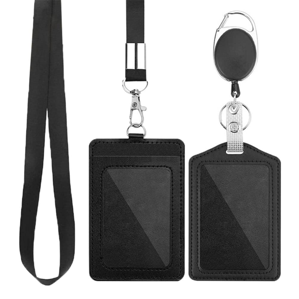 1 Set Durable ID Badge Holder with Can Buckle - Secure Work Access Card Holder for Employees, Students & Professionals | Perfect for Office, School, Campus & Events