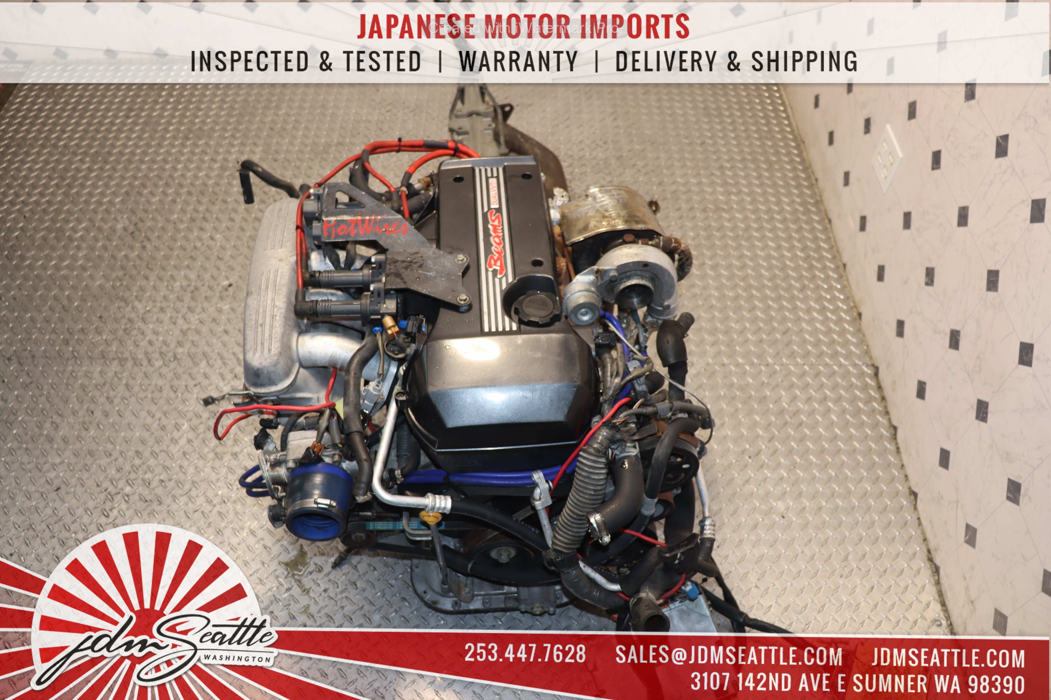 TOYOTA 3SGE BEAMS DUAL VVTI Turbo Engine with 6-Speed Manual Transmission for JDM Altezza SXE10 & IS300 - High Performance Upgrade for Racing & Street Tuning