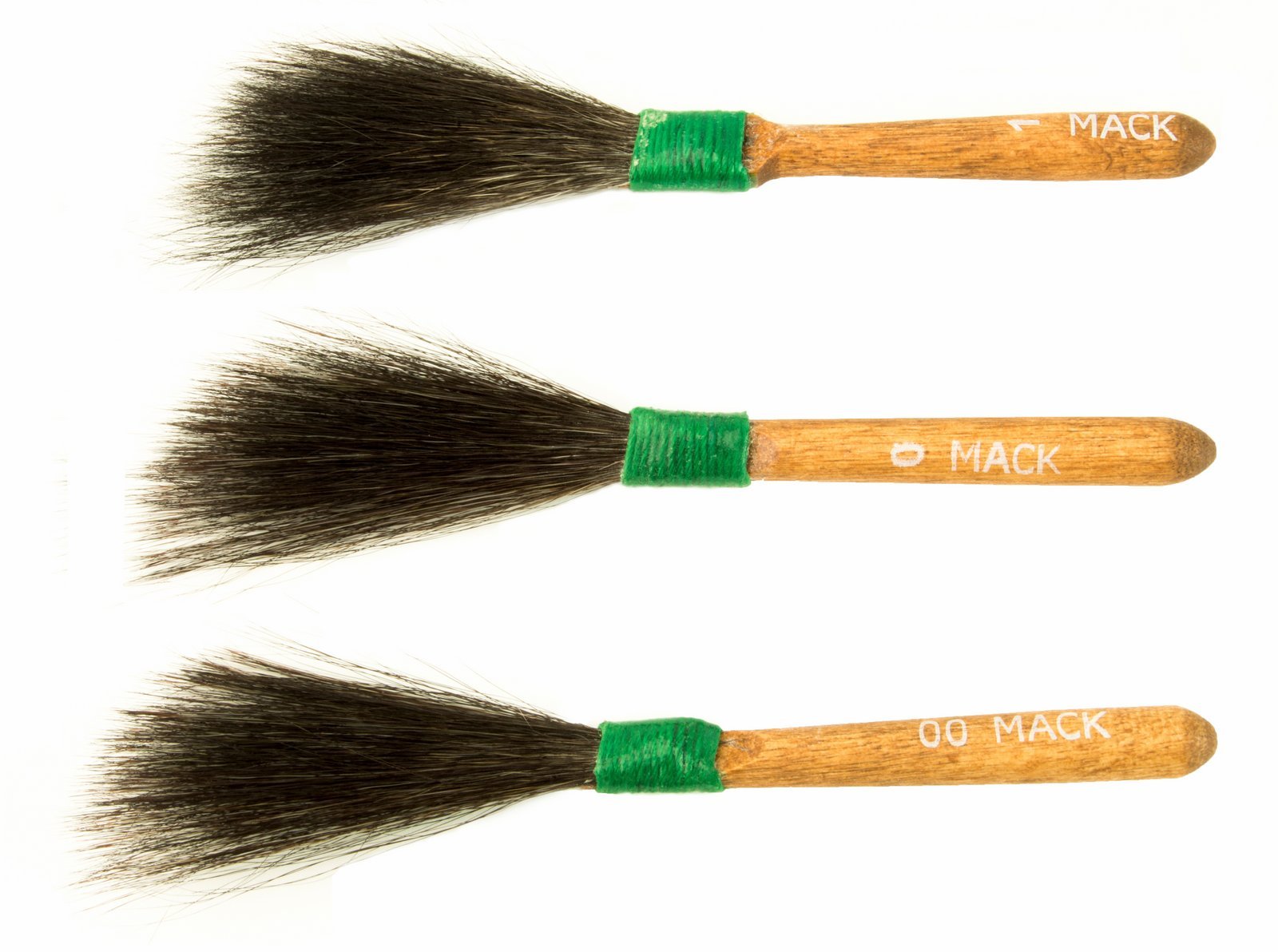 3-Piece Sword Striper Series 00-1 Squirrel Hair Pinstriping Brushes for Automotive Touch Up & Body Shop - Professional Paint Brush Set for Detailing, Custom Art & DIY Projects