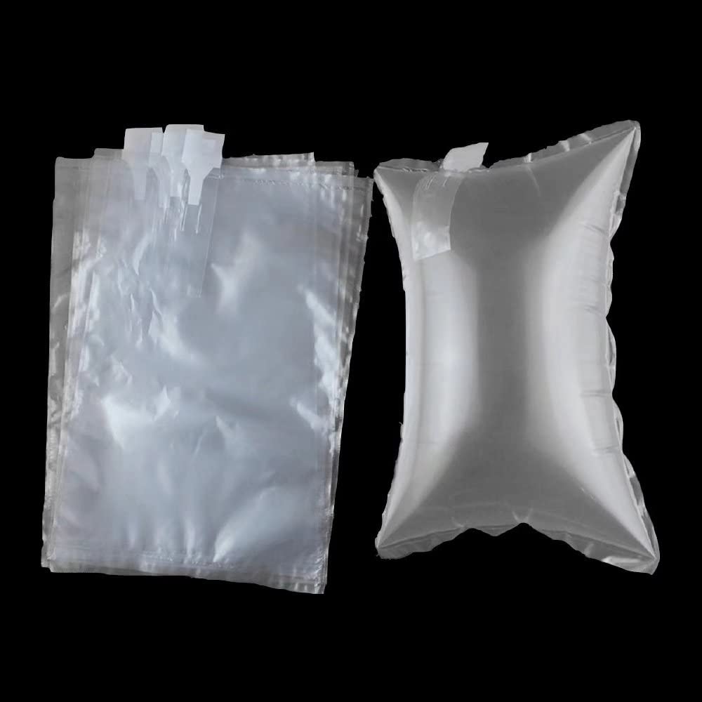 100 Pack Clear Inflatable Air Packaging Bags 7.9x15.7inch - AIR PAKPRO with Free Hand Pump - Plastic Air Pillows for Shipping, Cushioning & Void Fill Protection - Ideal for Ecommerce, Fragile Items & Moving Supplies (VFC2040)