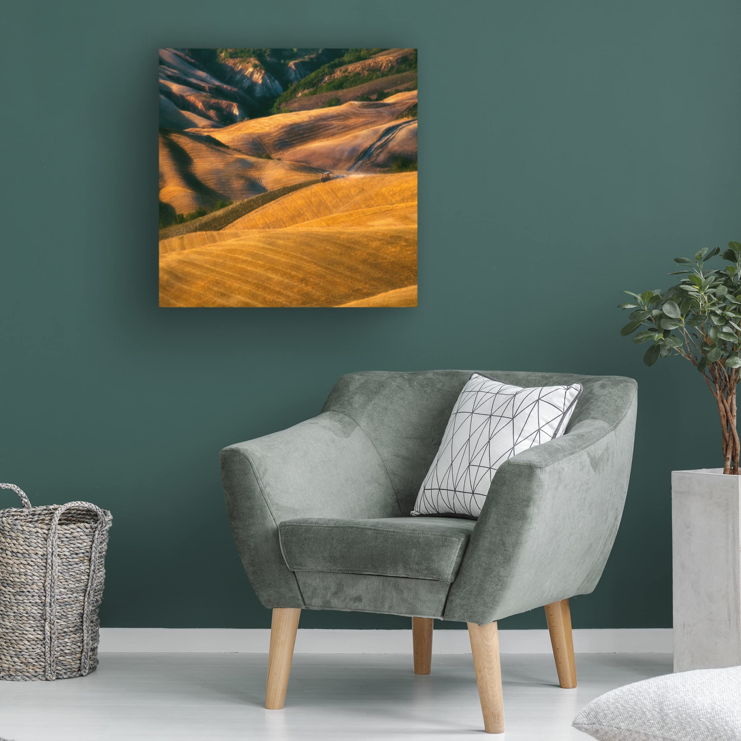 Trademark Fine Art 'On Waves' Canvas Wall Art by Krzysztof Browko - Ocean Wave Painting for Living Room, Bedroom & Office Decor