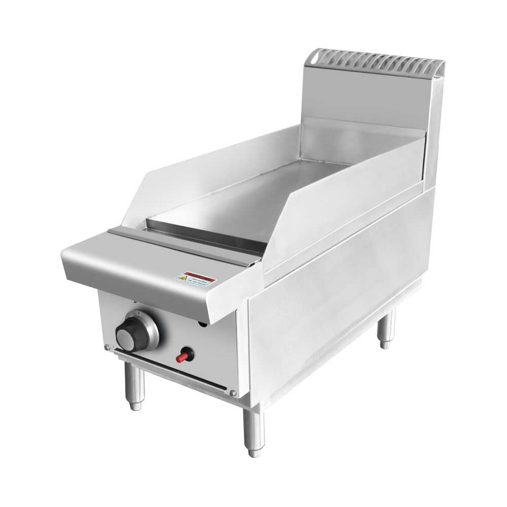 Commercial Single Burner Flat Griddle Hot Plate - 300MM Width, LPG Gas Powered (GR300 LPG) - Perfect for Restaurants, Food Trucks, and Outdoor Cooking