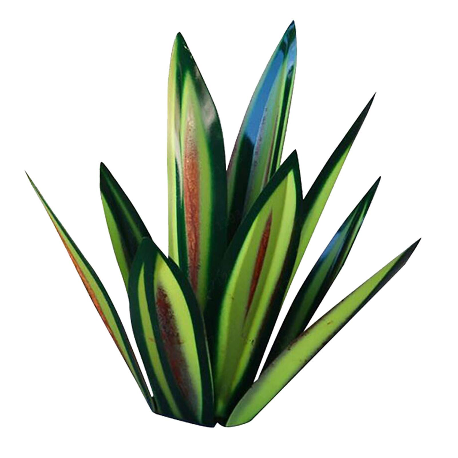 Premium Henghe Metal Red Tequila Agave Garden Decor - Durable Outdoor Lawn Ornaments & Patio Figurines for Yard, Garden, and Landscape Decoration | Perfect for Mexican-Themed Parties, Desert Gardens, and Southwest Home Decor