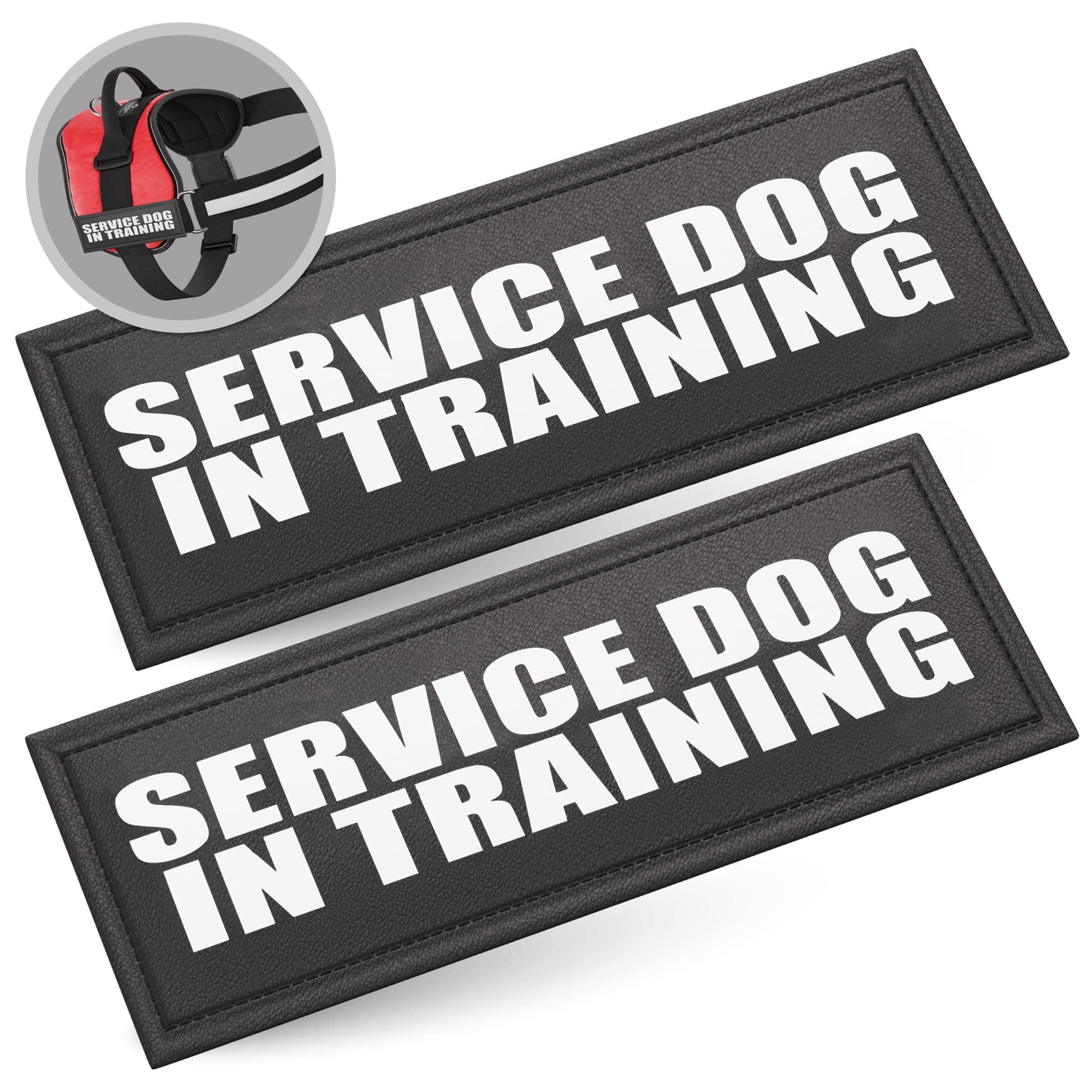Industrial Puppy Hook Patches for Harness - Service Dog, Emotional Support, Therapy & Training Patches (4