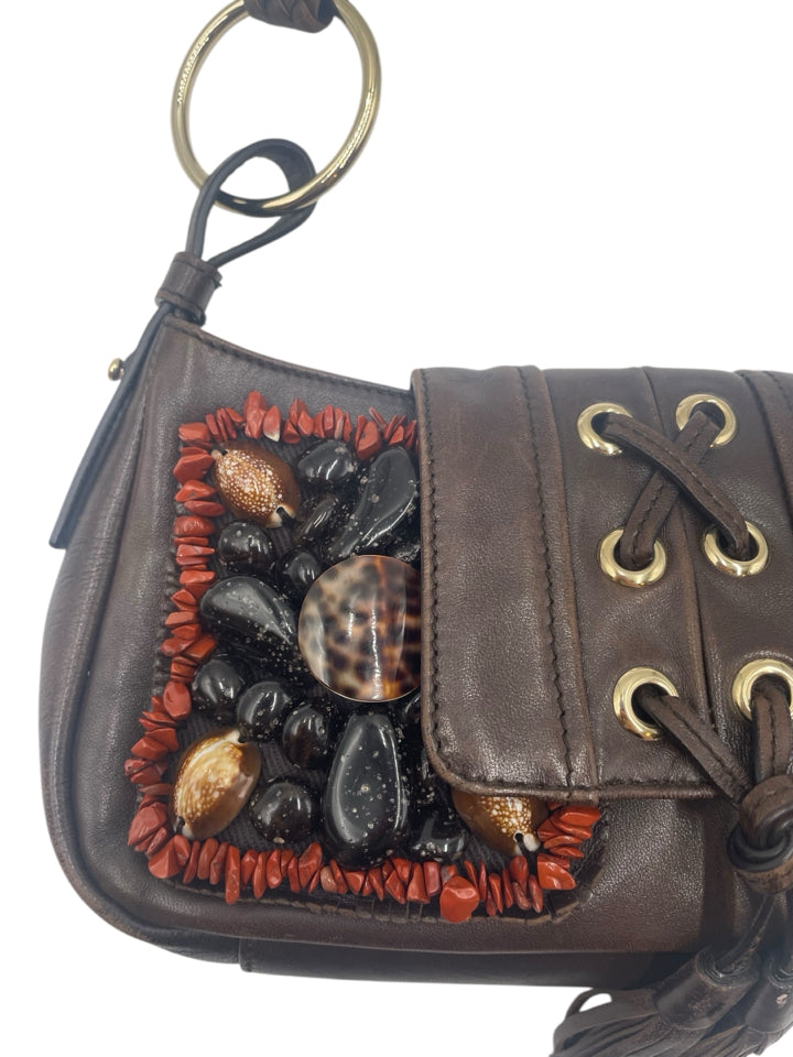 Vintage Yves Saint Laurent Beaded Tassel Shoulder Bag - Luxury Designer Crossbody Purse for Women, Perfect for Evening Parties & Special Occasions