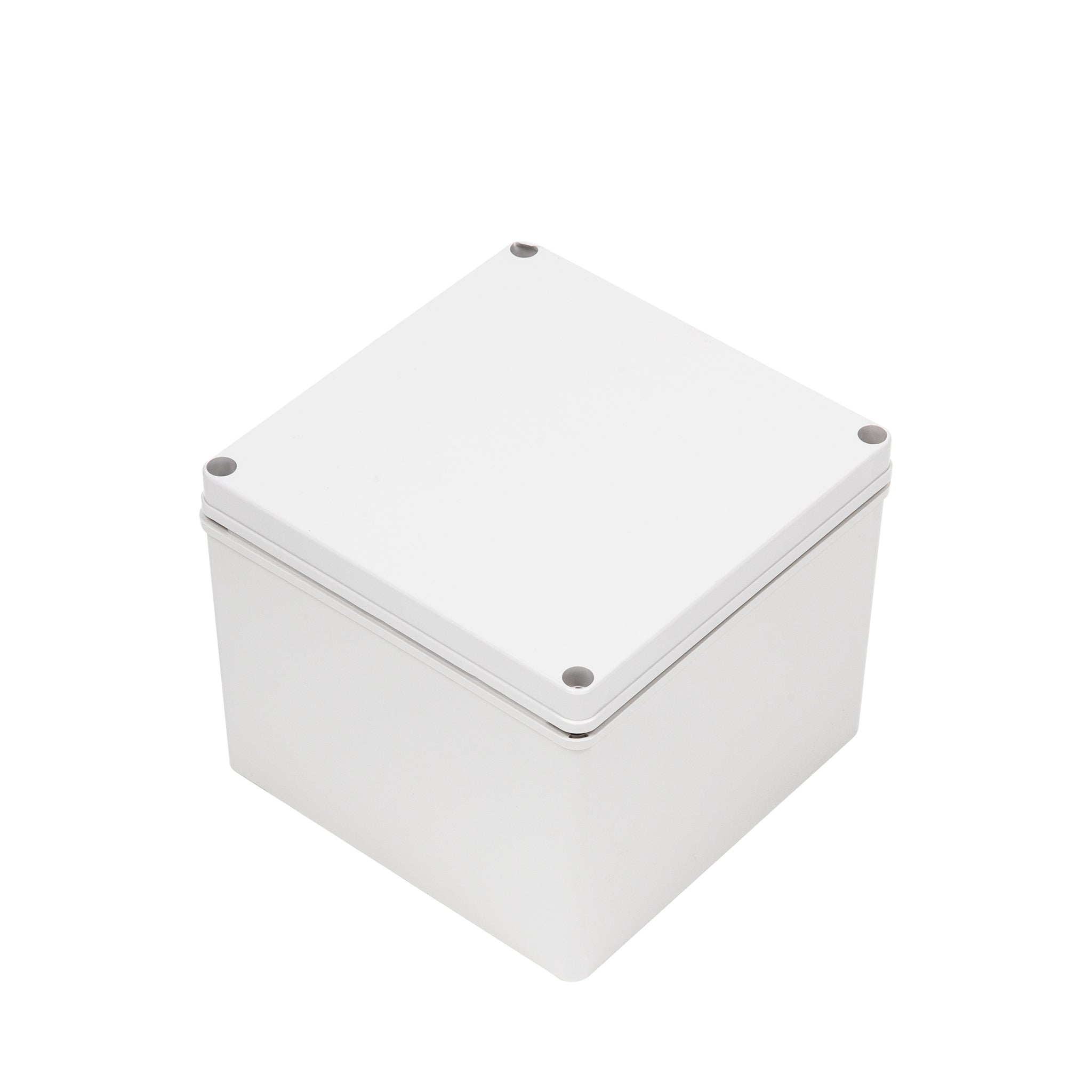 Boxco S Series 7.87 x 7.87 x 6.3 Inches (200x200x160mm) Waterproof Plastic Enclosure - IP67 Rated, IK08 Impact Resistant, Polycarbonate (PC) Grey Cover with Screw Type Mounting - Ideal for Outdoor Electronics, Industrial Equipment & DIY Projects