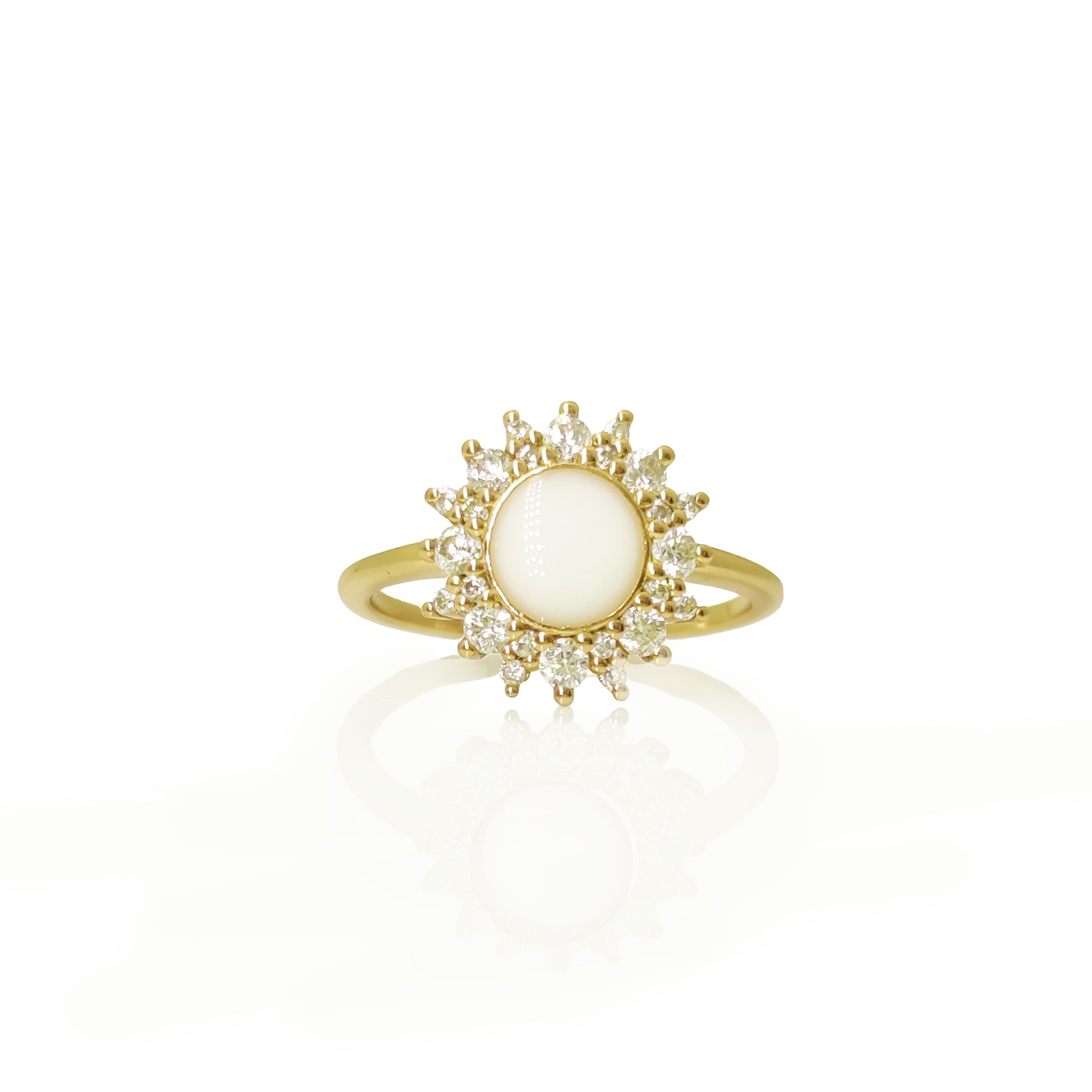 Breastmilk Glow: Sunburst Breastmilk Ring - Unique Breast Milk Jewelry for Moms, Keepsake Gift for New Mothers - Perfect for Mother's Day, Baby Shower & Memorial Jewelry