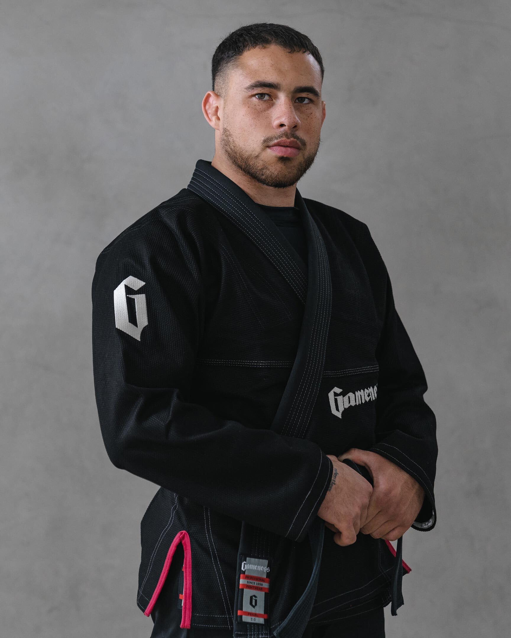 Gameness Male Jiu Jitsu Pearl Gi 2.0 | Premium BJJ Gi for Training & Competition | Lightweight & Durable Brazilian Jiu Jitsu Uniform for Men