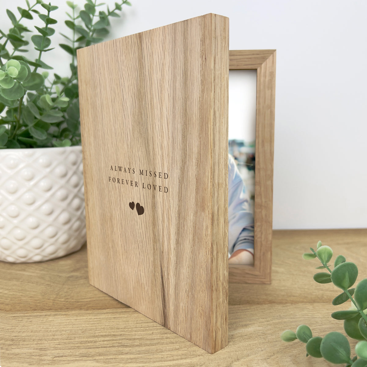 Personalized Memorial Book Photo Frame - Custom Keepsake for Loved Ones - Perfect for Home Decor, Gifts & Remembrance Ceremonies