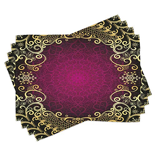Fuchsia Pale Yellow Black