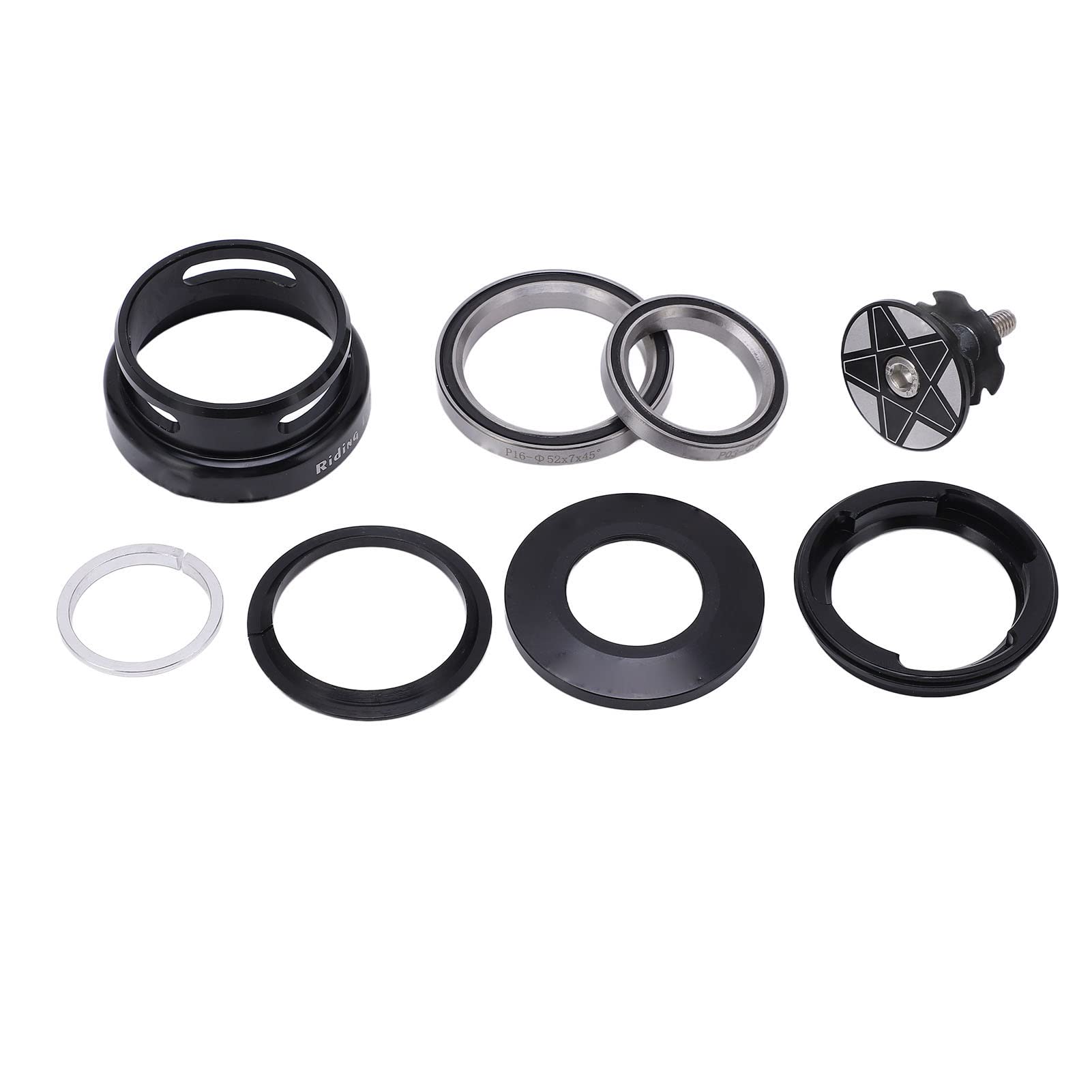Premium SUNGOOYUE Bike Bearing Headset - Waterproof Double Bearing Mountain Bike Headset with Top Cover | Fits 9.7mm Bike Frames | Durable for Off-Road Cycling & Mountain Trails