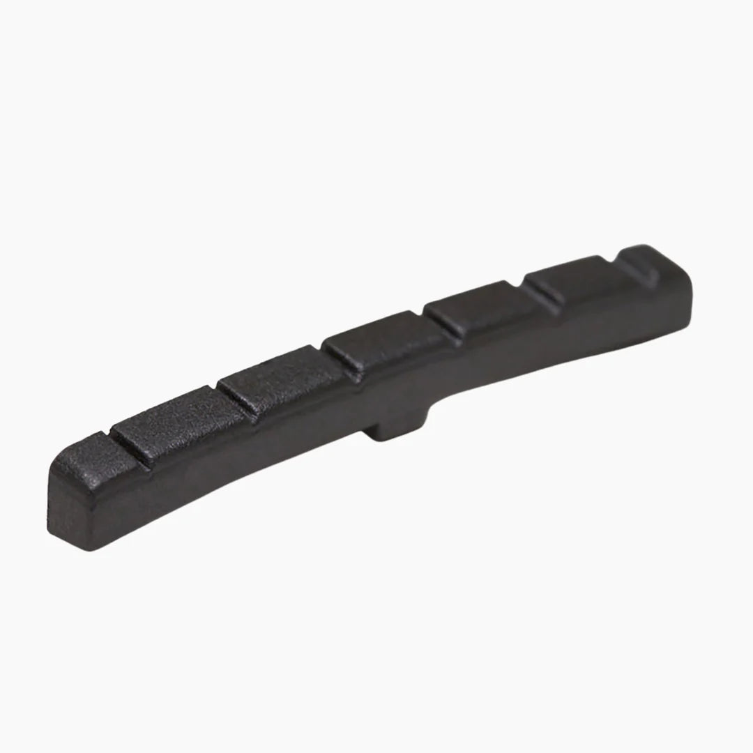GraphTech Black TUSQ XL Slotted Strat Style Nut - Allparts BN 2415 000 (Graphtech PN PT 5000 00) - Perfect for Fender Stratocaster Guitar Upgrades & DIY Repairs