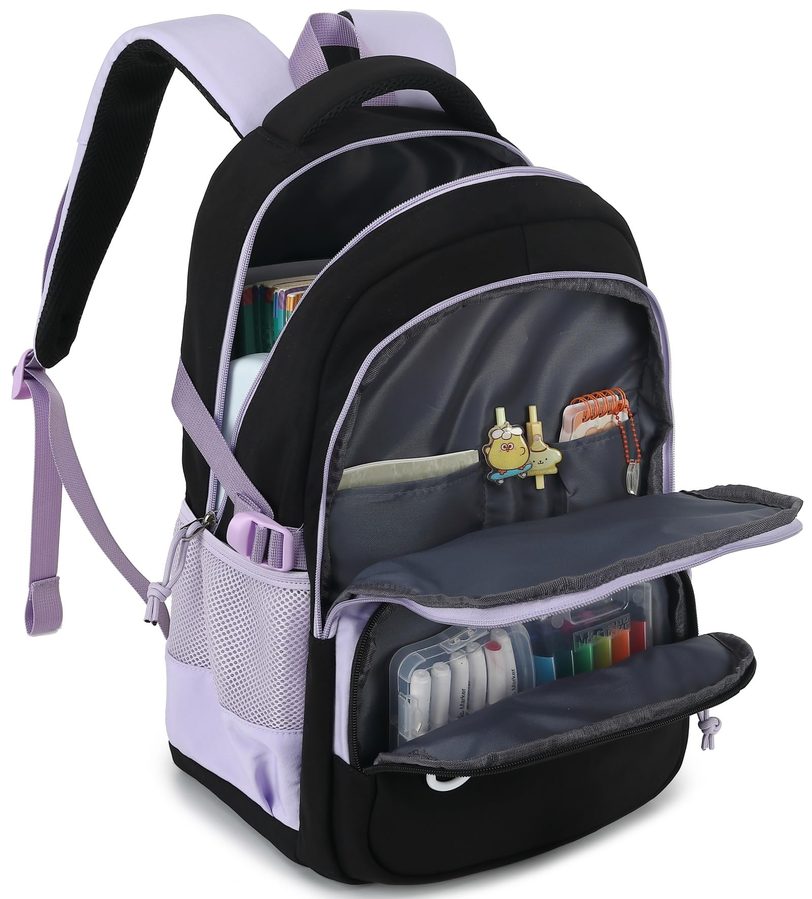 Best CAMTOP School Backpack for College - 15.6 Inch Laptop Backpack with USB Charging Port, Water Resistant Bookbag for Women & Girls - Perfect for School, Travel, Work & Daily Commute