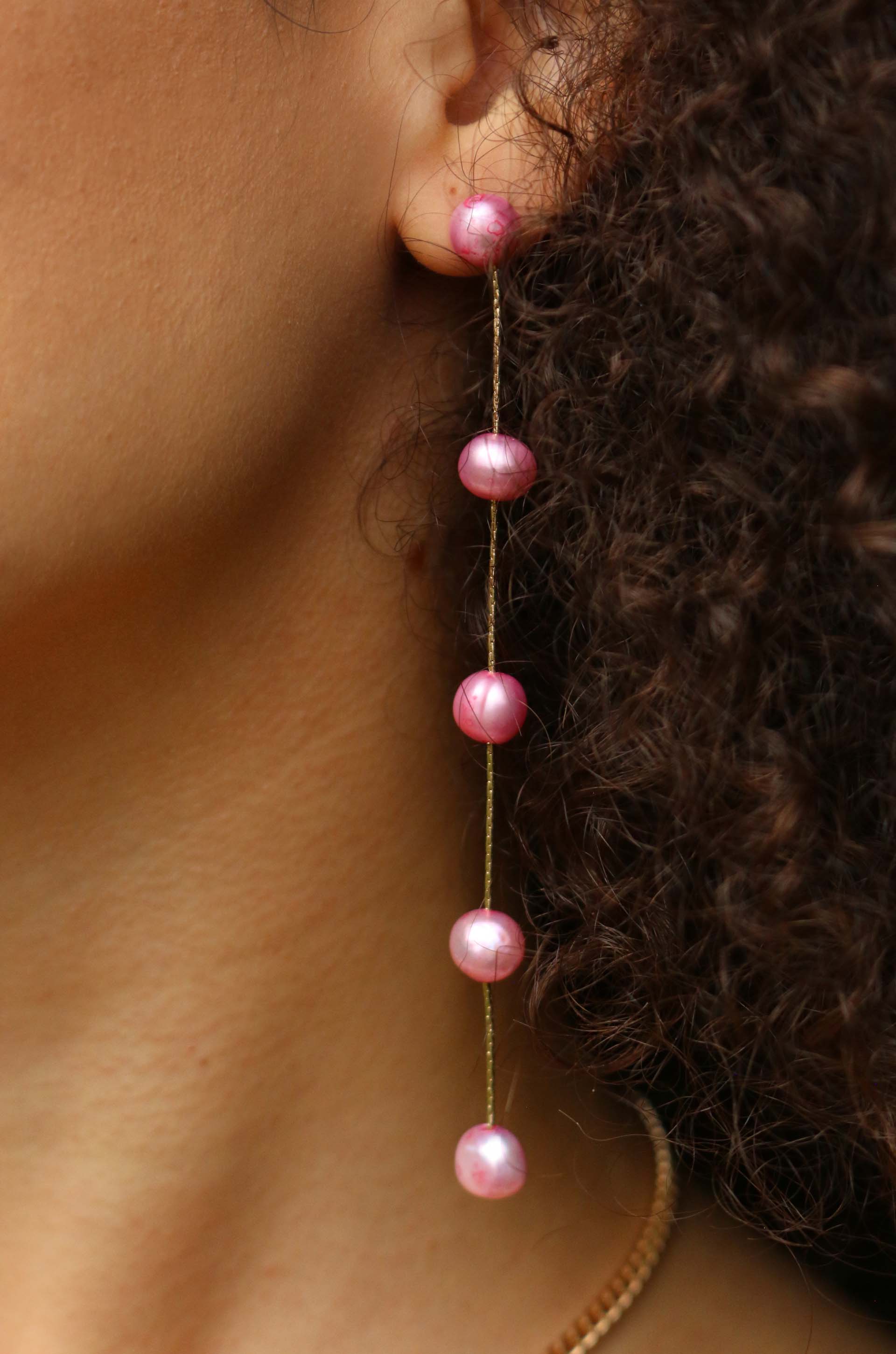 Exquisite Pearl Drop Earrings for Women - Elegant Dangling Jewelry for Parties, Weddings & Special Occasions
