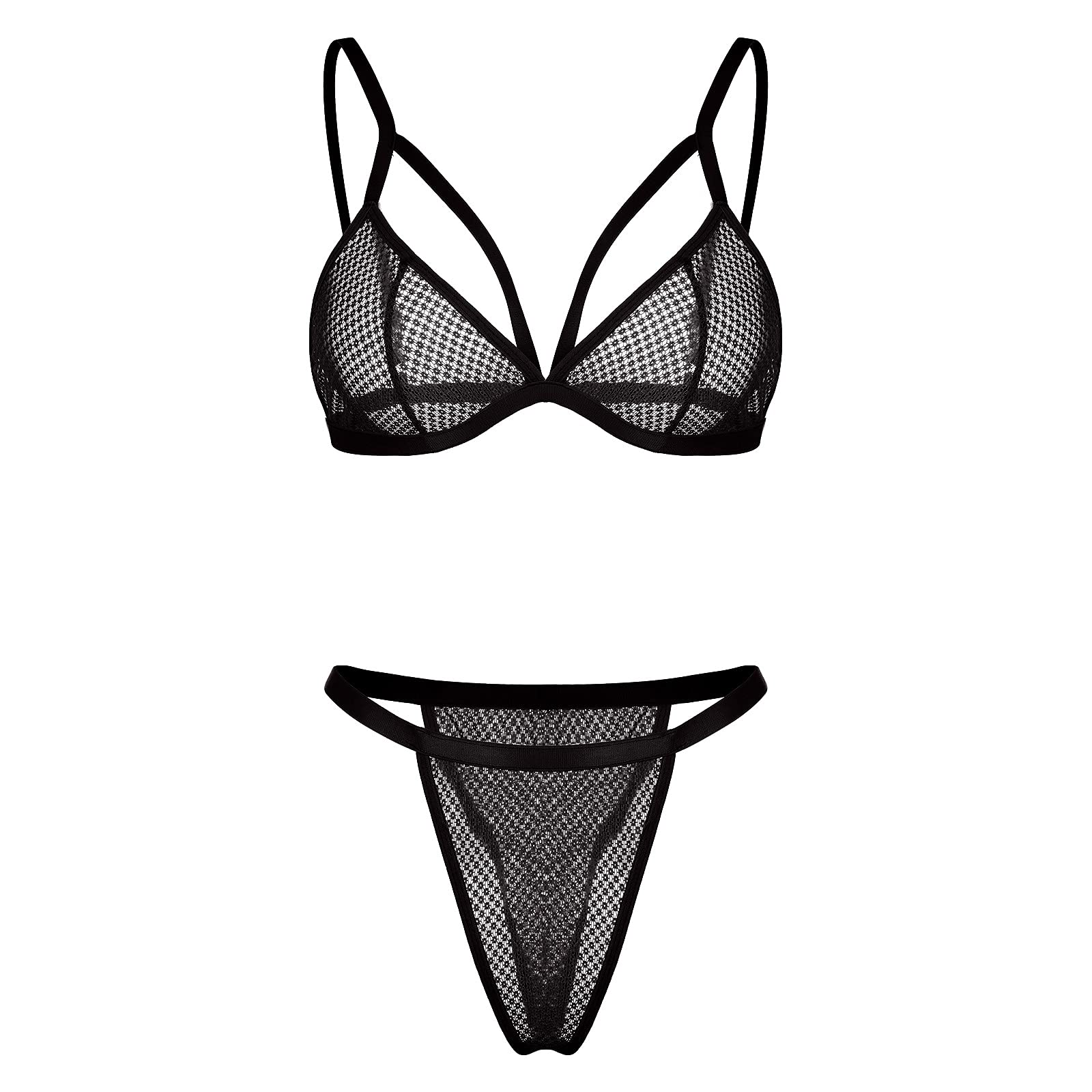 Hafidenty Women's Sexy Underwear Set - Wireless Polyester Lingerie for Bedroom Play & Sensual Blindfold Hood - Perfect for Roleplay, Bachelorette Parties & Couples Intimacy