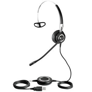 Jabra BIZ 2400 II UC Mono USB 3.1 Headset - Noise Cancelling Office Headphone for Business Calls & Remote Work | Compatible with Skype, Zoom, Teams