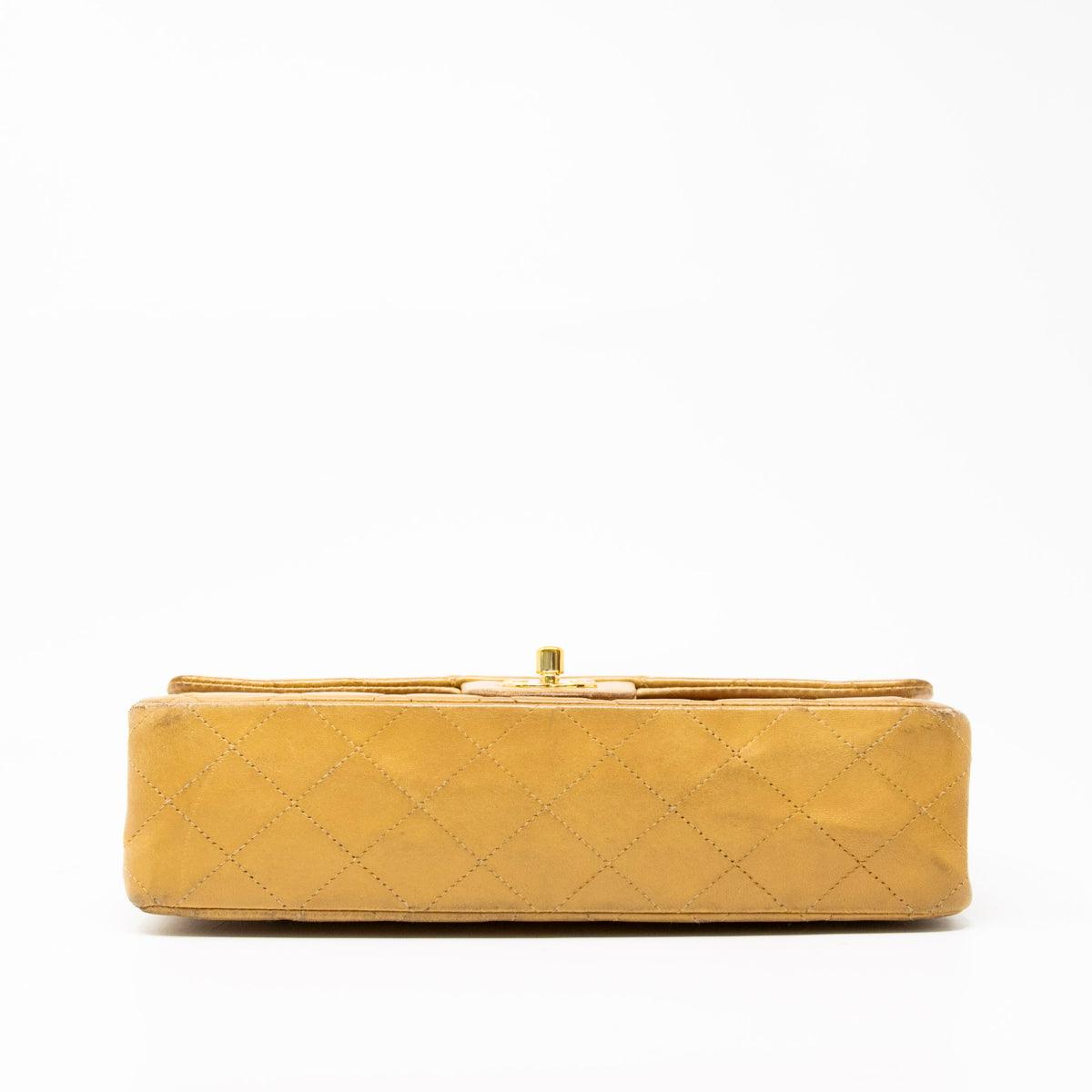 Chanel Beige Medium Vintage Classic Flap Bag - Timeless Luxury Handbag for Women | Perfect for Evening Events, Date Nights & Special Occasions