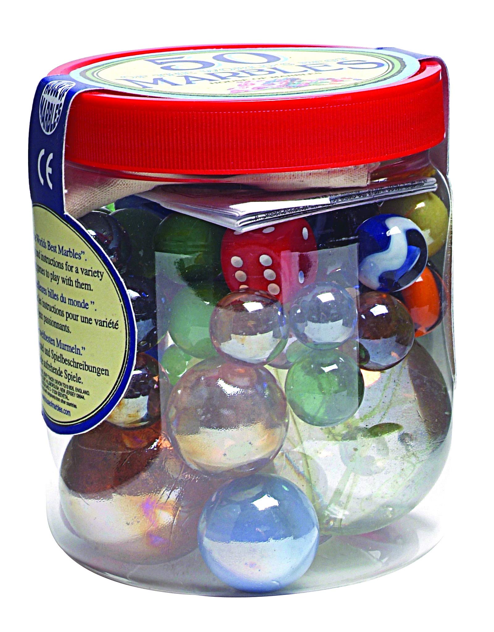 50 Premium Glass Marbles for Kids - Classic Collectible Toy for Games, Decor, and Stress Relief - Bulk Pack for Play, Gifts, and DIY Crafts