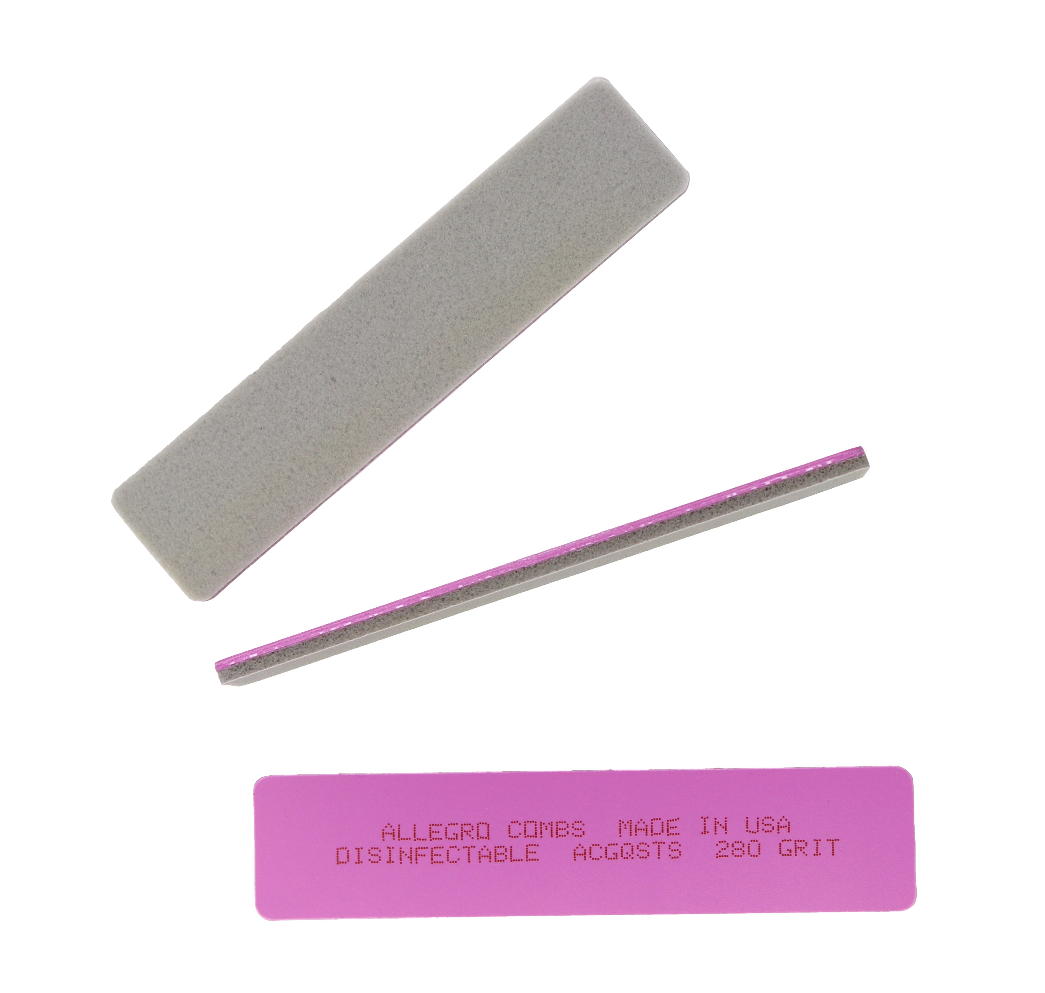 Allegro Professional Nail Files Set - 3 Count Hard Shell & Soft Sponge Buffing Blocks for Manicure, Pedicure & Nail Care at Home or Salon