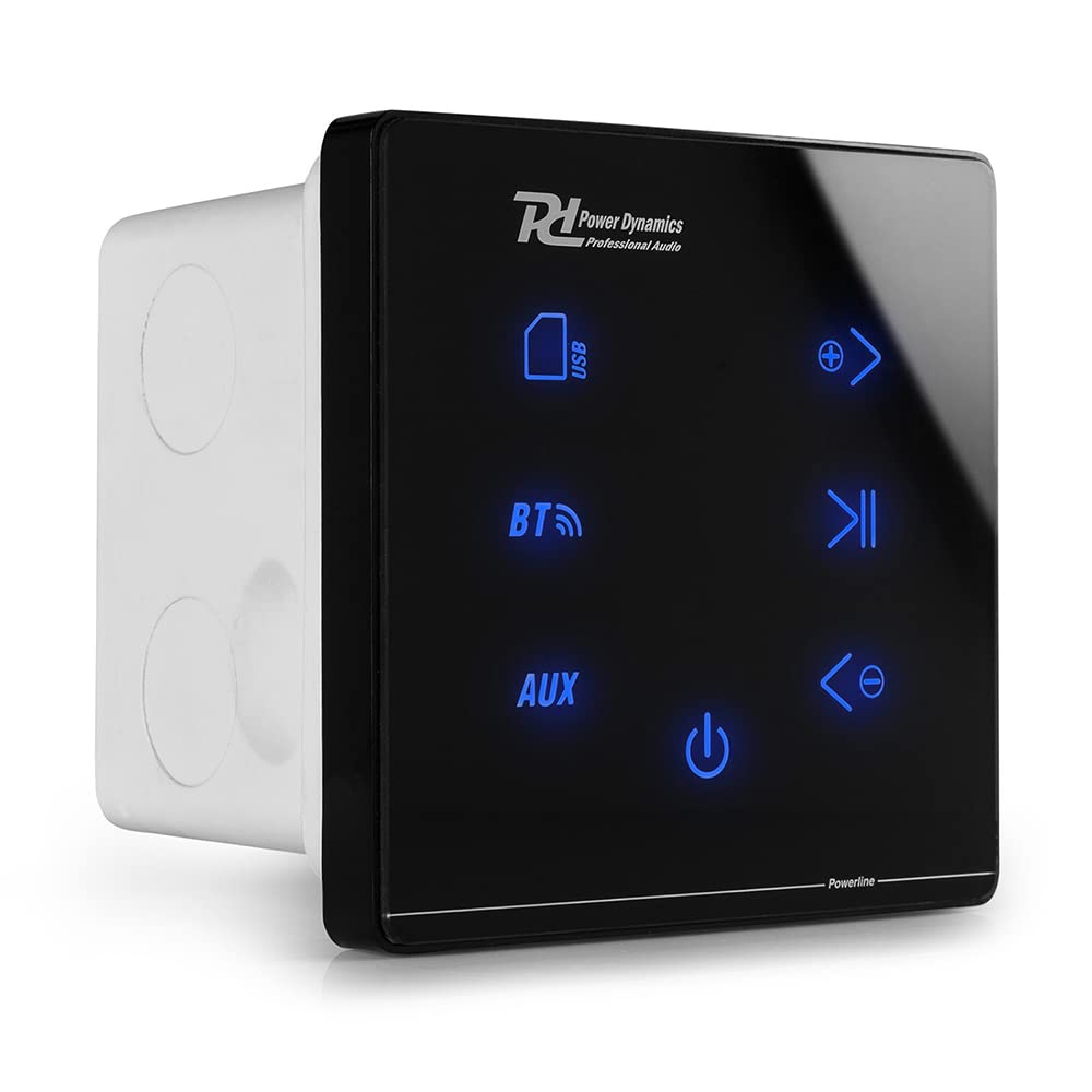 Power Dynamics Powerline Bluetooth Ceiling Speaker System – A100B Wall Amplifier with 4x ESCS5 5.25