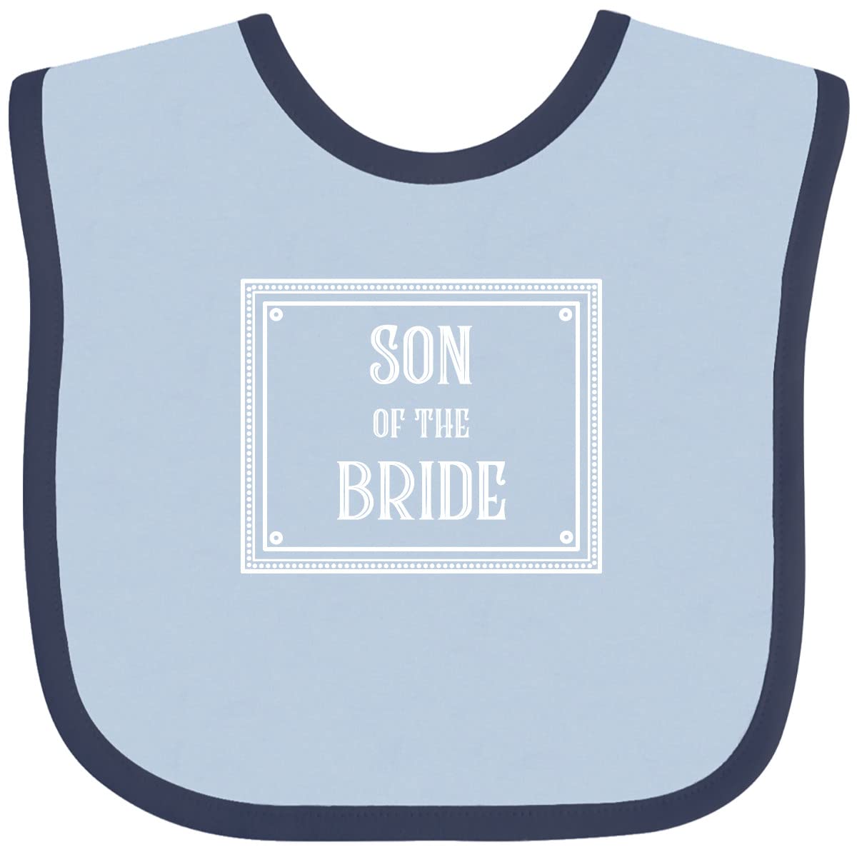 Inktastic White Baby Bib for Wedding & Special Occasions