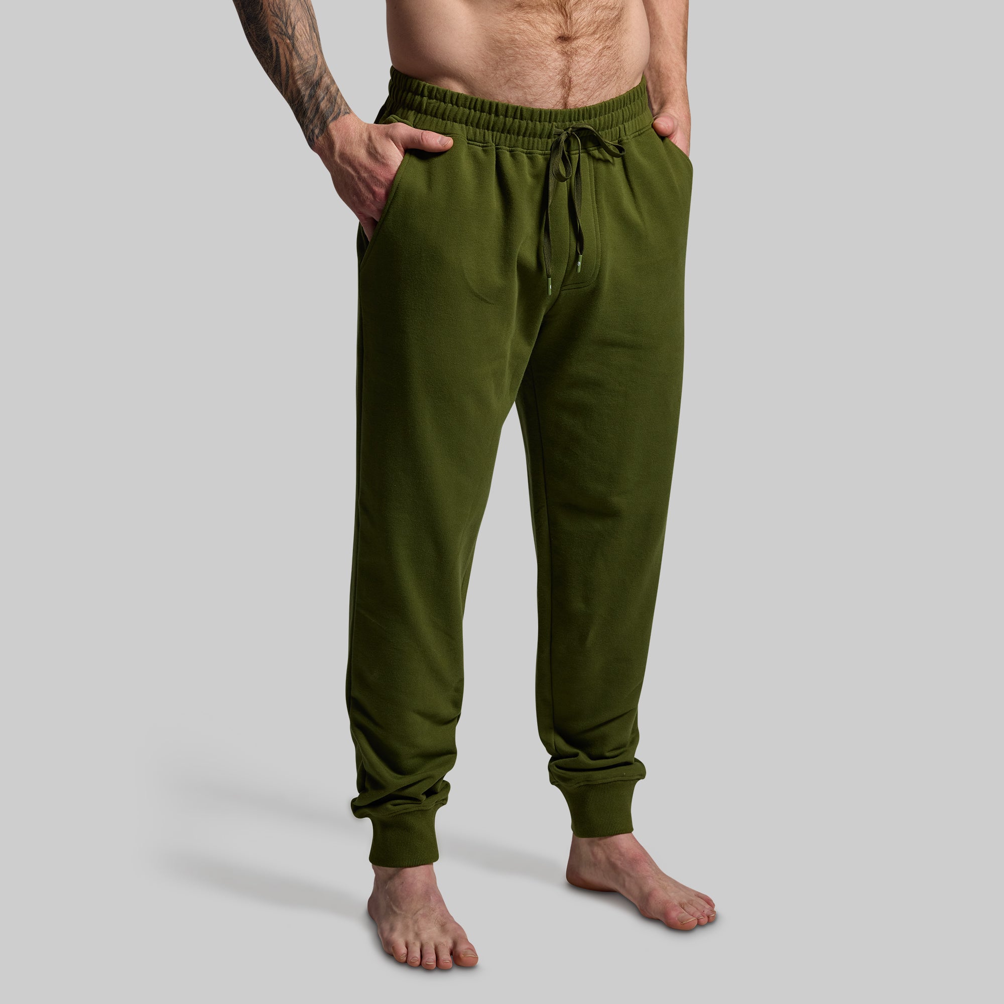 Men's Unmatched Jogger 2.0 - Military Green Athletic Pants for Running, Gym & Casual Wear | Comfortable & Stylish Workout Joggers