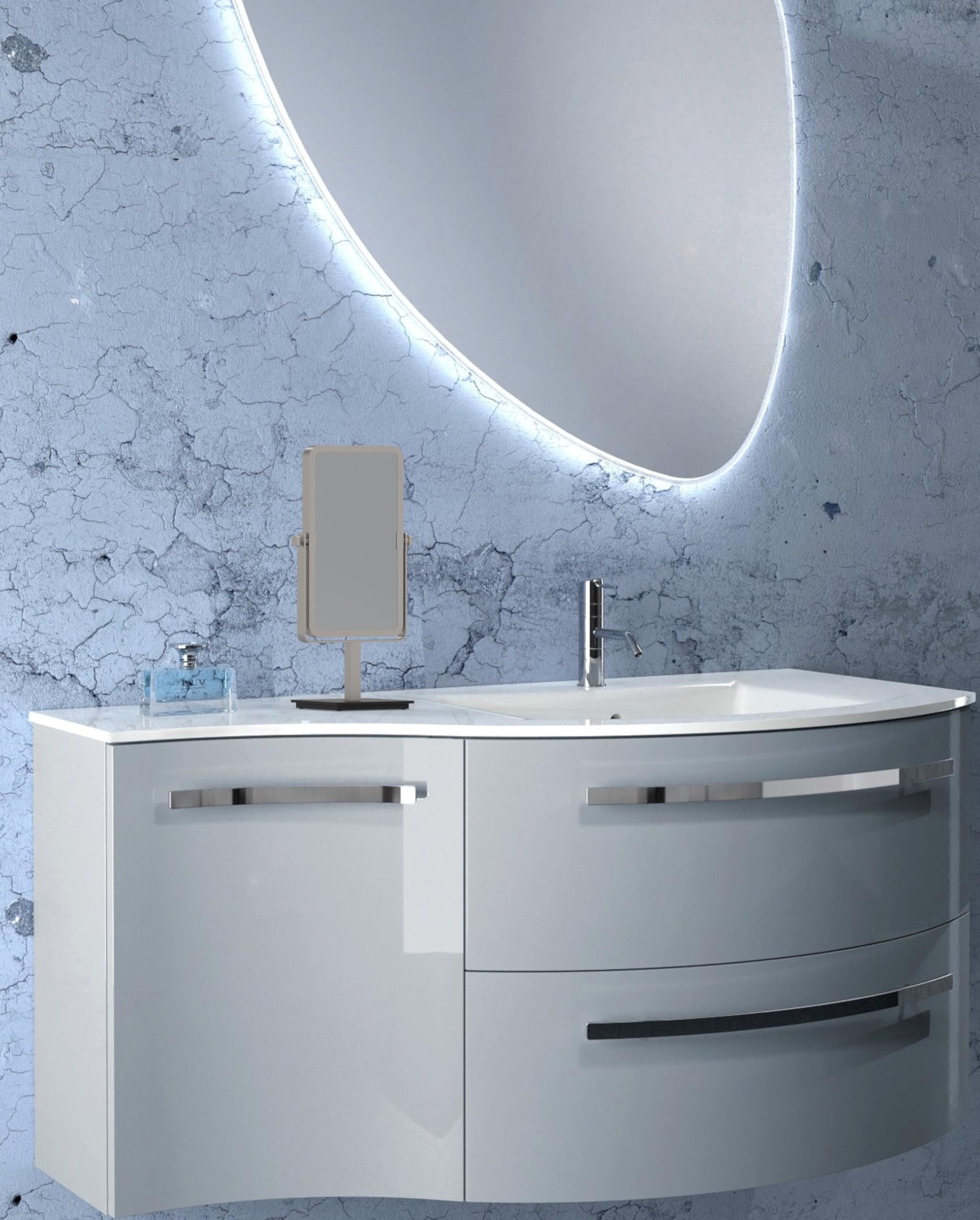 Brushed Nickel Vanity Mirror 6.75