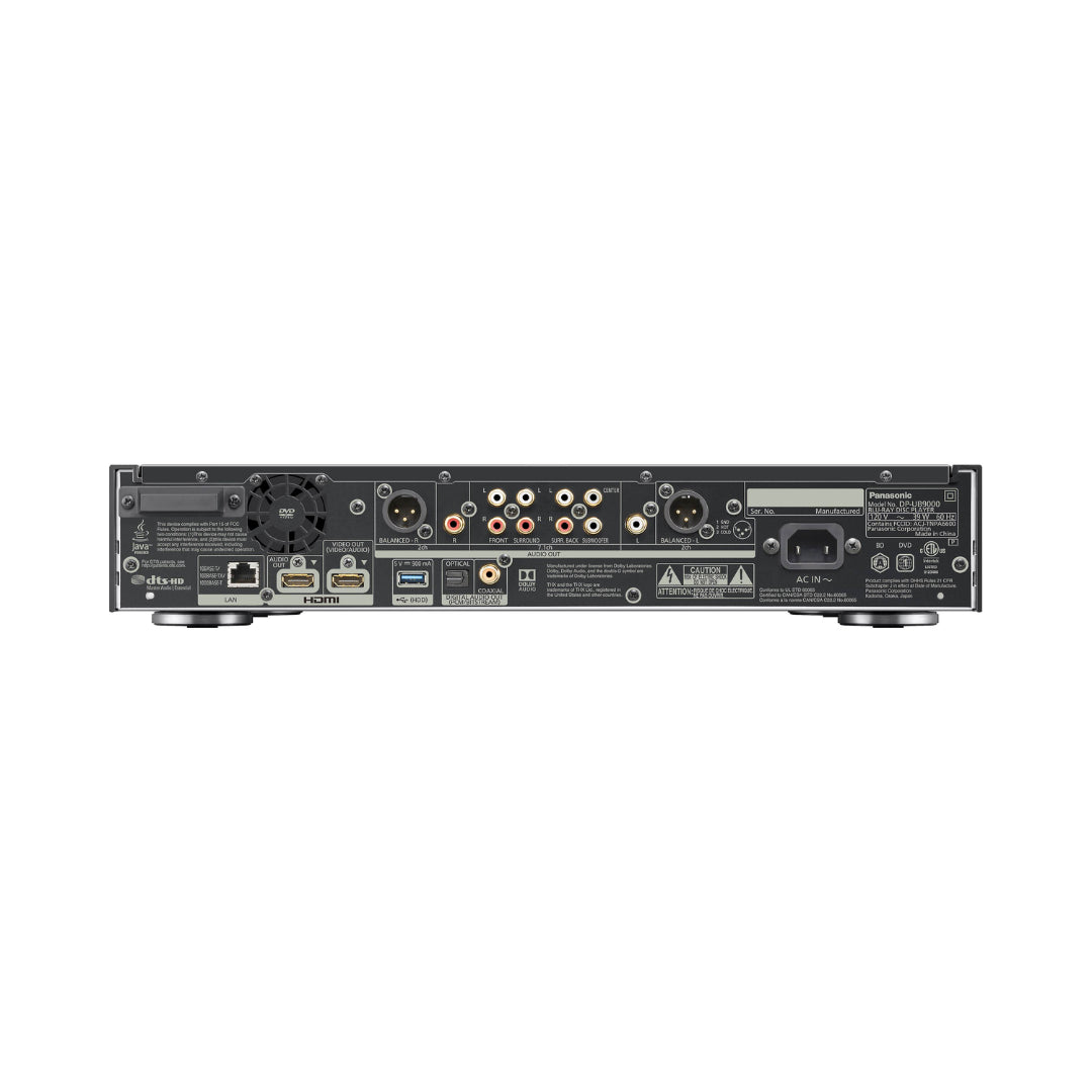Panasonic DP-UB9000P1K 4K Ultra HD Blu-ray Player - High-End Home Theater Experience for Movies & Streaming