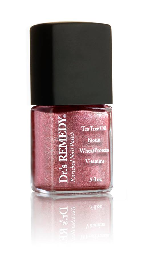 Dr.'s Remedy REFLECTIVE Rosé Nail Polish - 0.5 fl oz Vegan & 17-Free Formula - Perfect for Manicures, Pedicures & Special Occasions