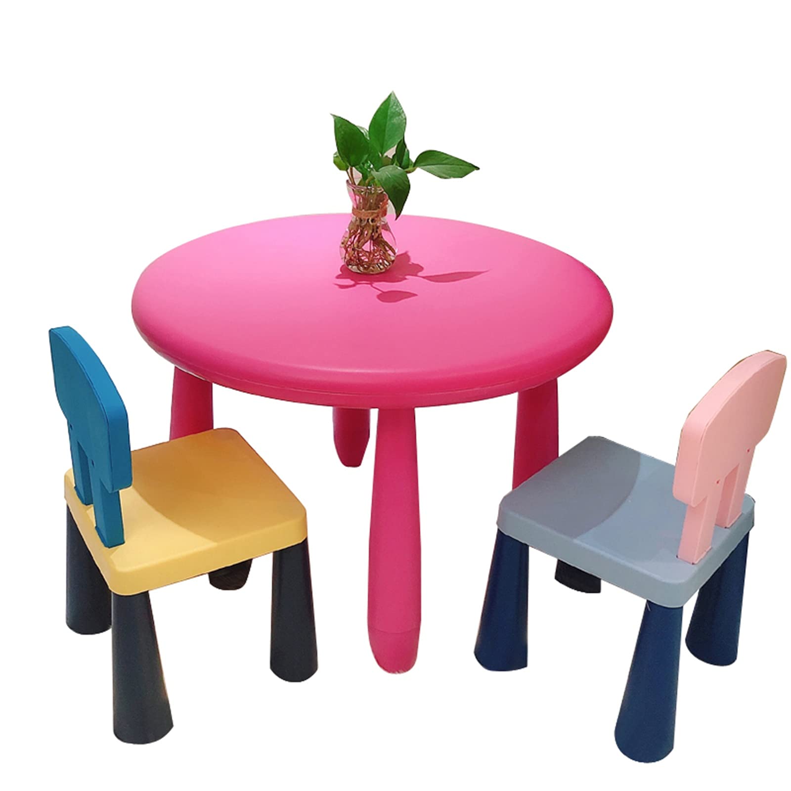 Kids Table and Chair Set - Adjustable Children's Activity Table with 2 Chairs, Multifunctional Learning & Dining Table for Toddlers, Drawing Game Study Desk for Preschool & Kindergarten (Style6) - Perfect for Home, Classroom, Playroom & Daycare
