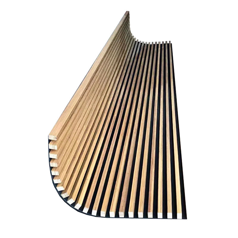 Premium WOODFLEX Flexible Outdoor Hardwood Batten Pool Fence Cladding - Oak & Black (2400mm x 600mm) | Durable Weatherproof Pool Safety Barrier for Backyard, Garden & Commercial Use