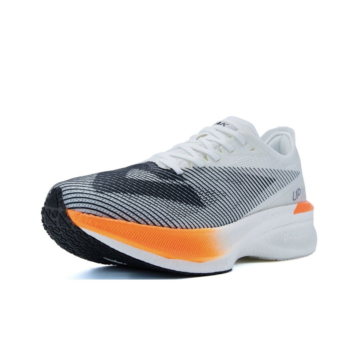 PEAK Men's UP30 2.0 Elite Running Shoes - White/Black - Lightweight Athletic Shoes for Men, Trail Running & Gym Workouts