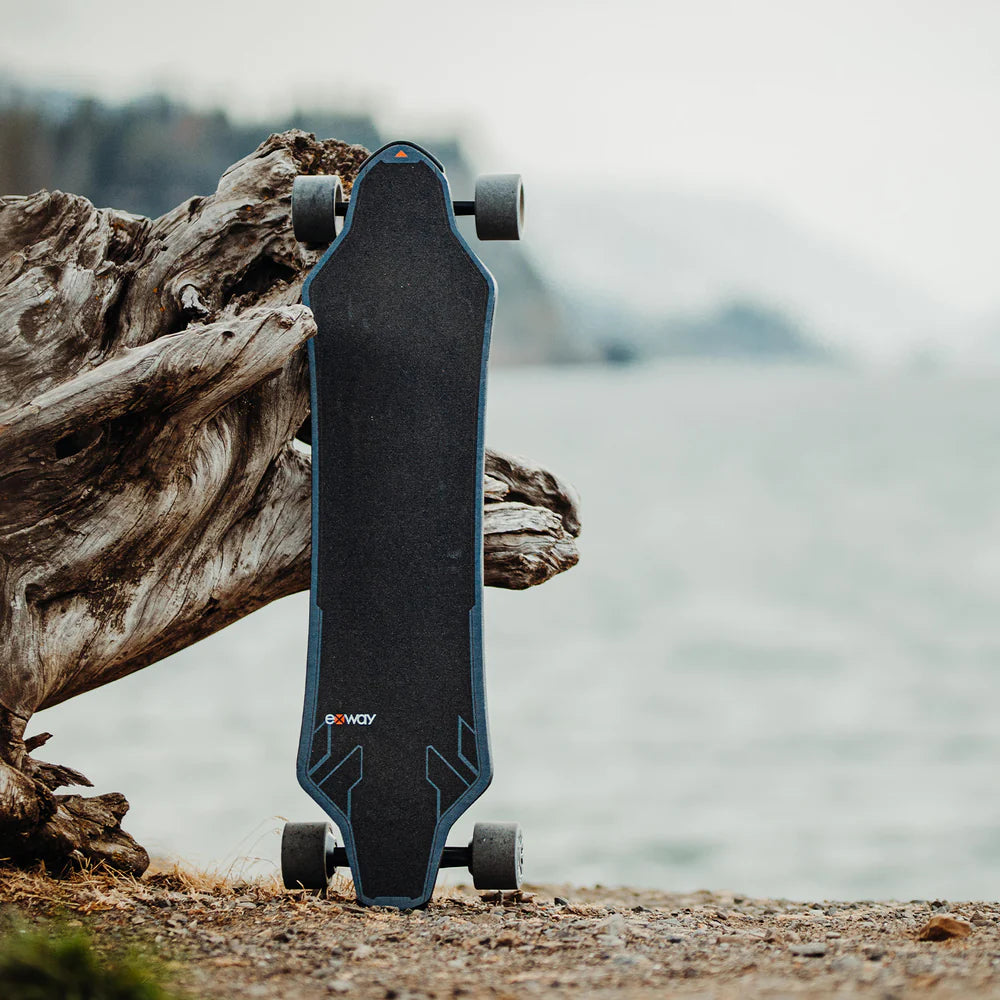 Exway X1 Max Electric Skateboard - 230Wh Battery, 28 MPH Top Speed, 18 Mile Range, Belt Drive System with Remote Control - Perfect for Commuting & Outdoor Adventures