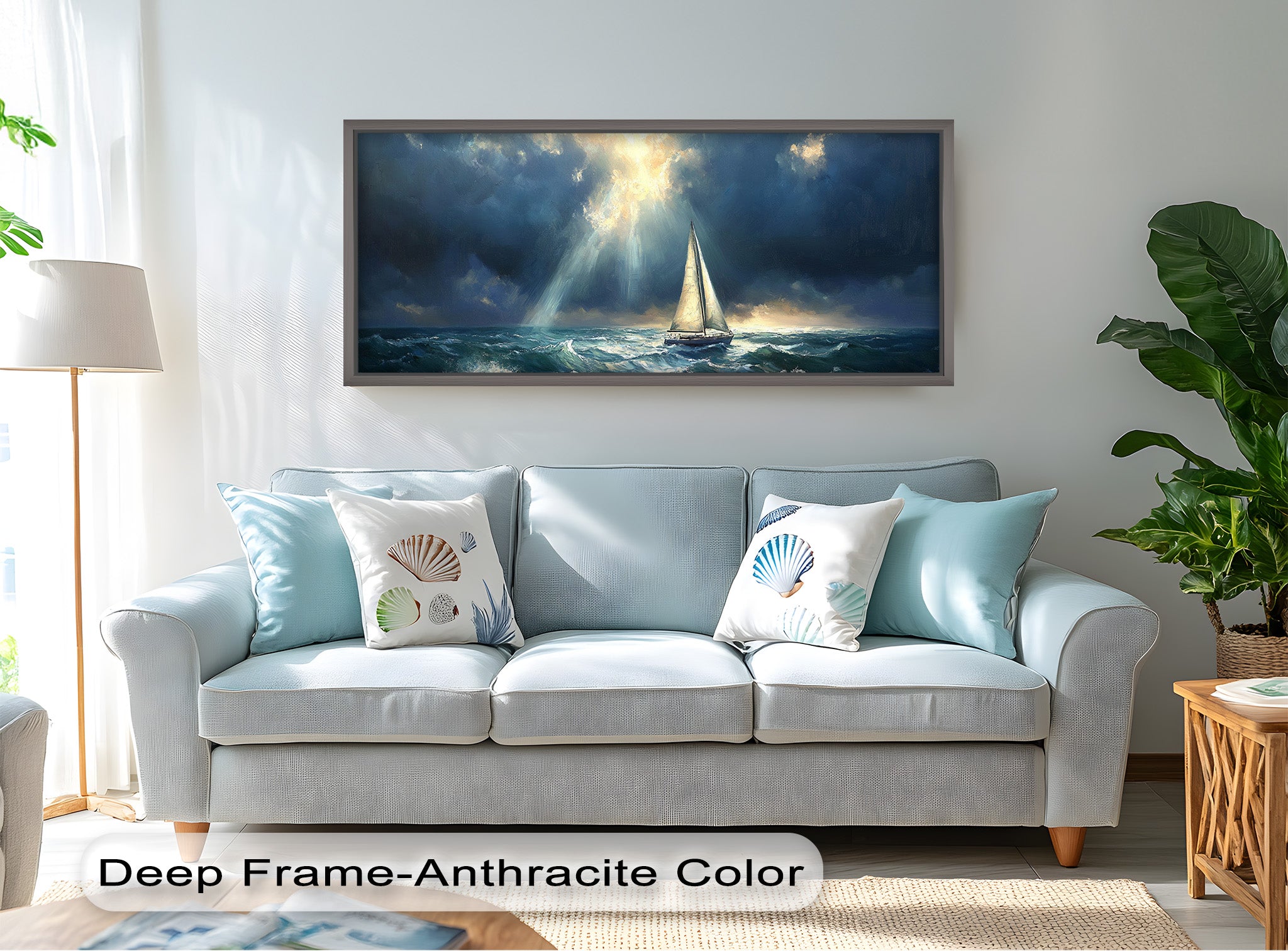 Beacon of Hope - Handmade Oil Painting of Boat at Sunset for Home Decor, Office Wall Art, and Gift Ideas