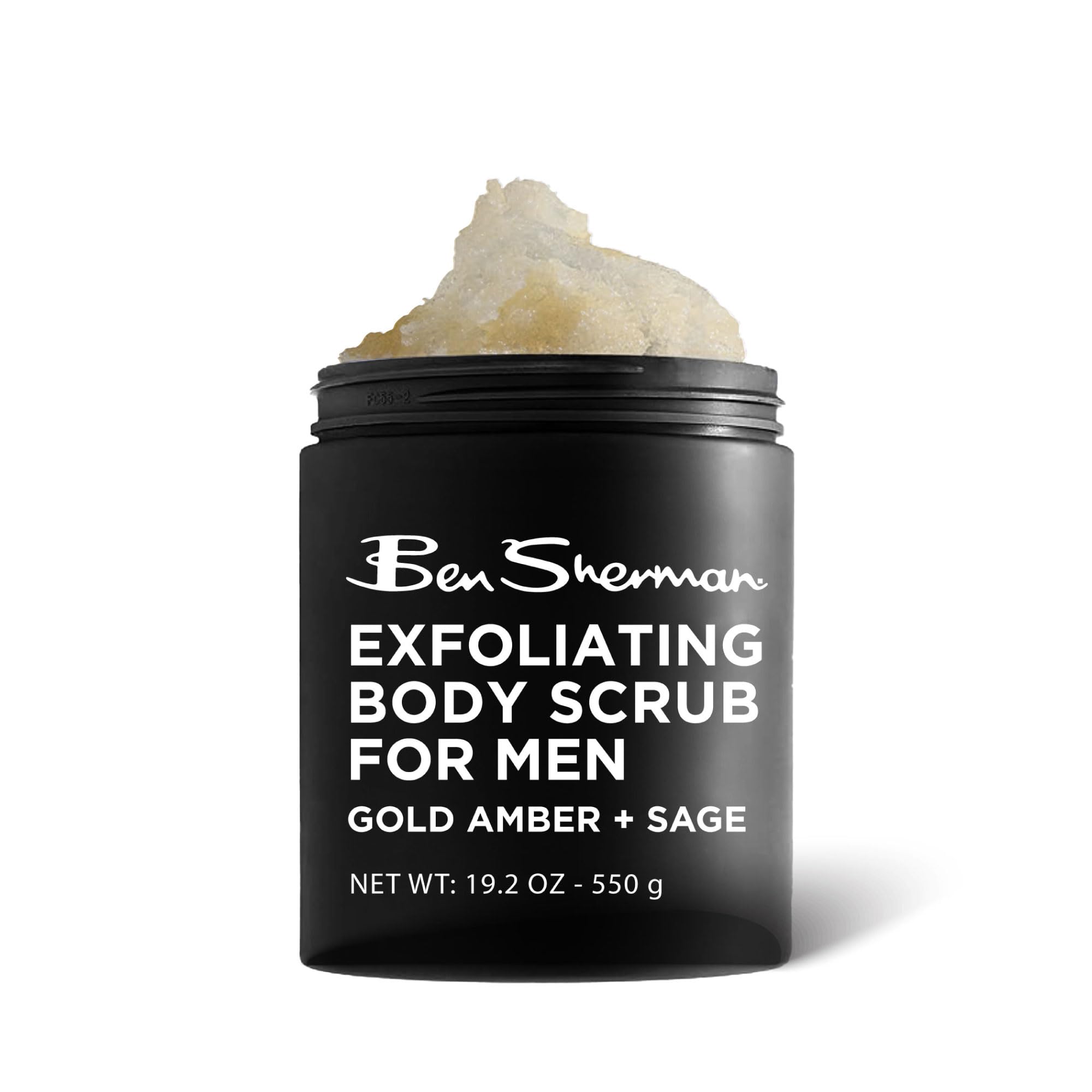 Ben Sherman Men's Exfoliating Body Scrub with Shea Butter, Vitamin A & C - Hydrating & Moisturizing for Healthy Skin - Perfect for Post-Workout & Shower Routine