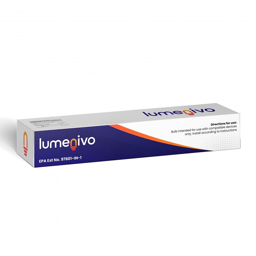 Lumenivo 57W Germicidal UV Bulb Replacement for Aqua Ultraviolet UV Sterilizer A20057 - 4 Pin Base UVC Lamp for Aquariums, Ponds & Water Features - OEM Quality Sterilization - Ideal for Water Purification in Fish Tanks, Koi Ponds and Decorative Fountains (1 Bulb)