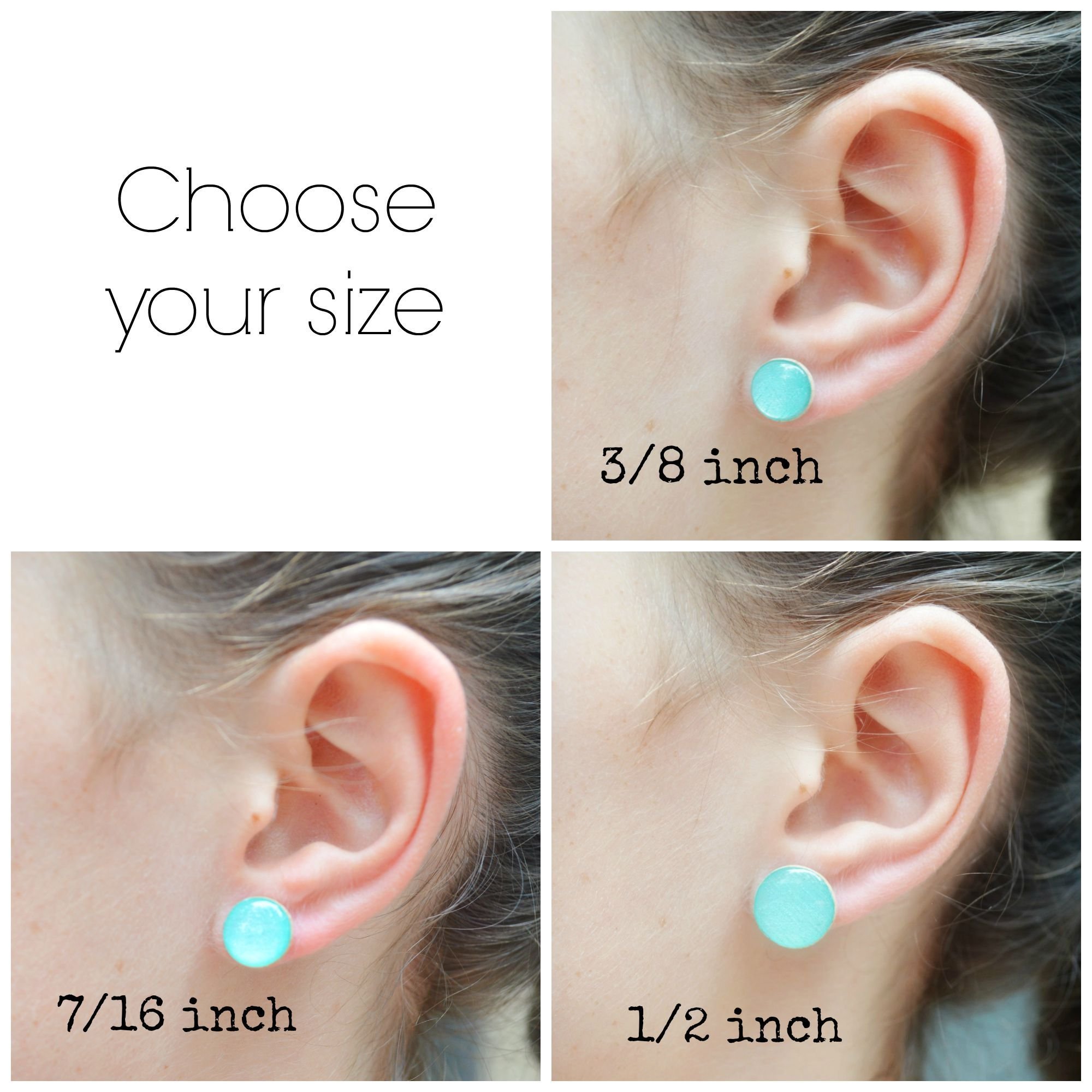 Bohemian Geometric Stud Earrings - Robins Egg Blue Wood Jewelry for Women | Boho Chic Accessories for Casual & Festival Outfits