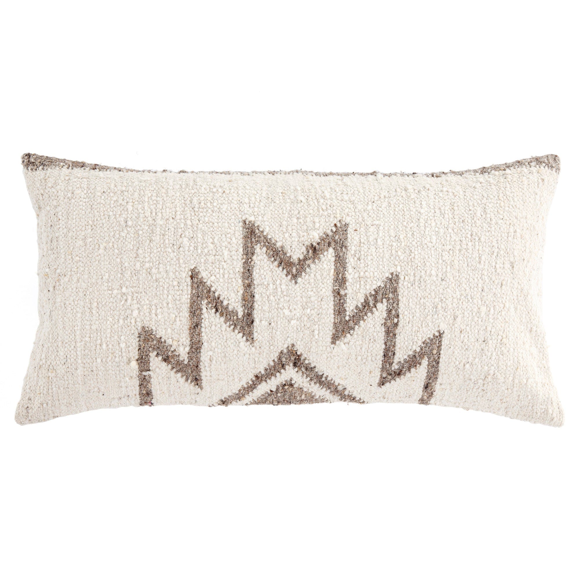 Handwoven Maguey Fiber Oblong Pillow - Eco-Friendly Boho Home Decor for Living Room, Bedroom & Sofa