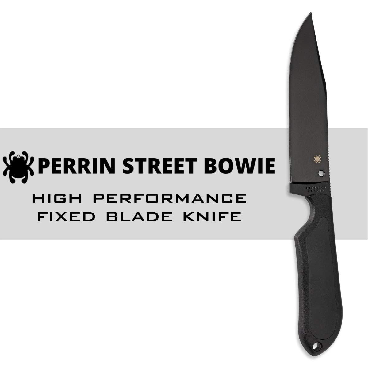 Spyderco Perrin Street Bowie Fixed Blade Knife - 5.05