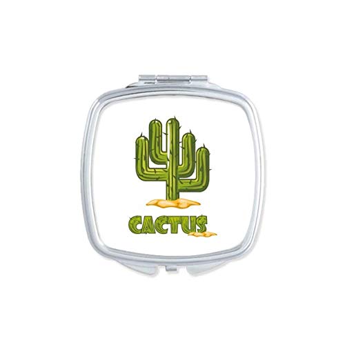 DIYthinker Cactus Succulents Potted Green Plant Mirror - Portable Compact Double-Sided Pocket Makeup Mirror for Home, Office & Travel