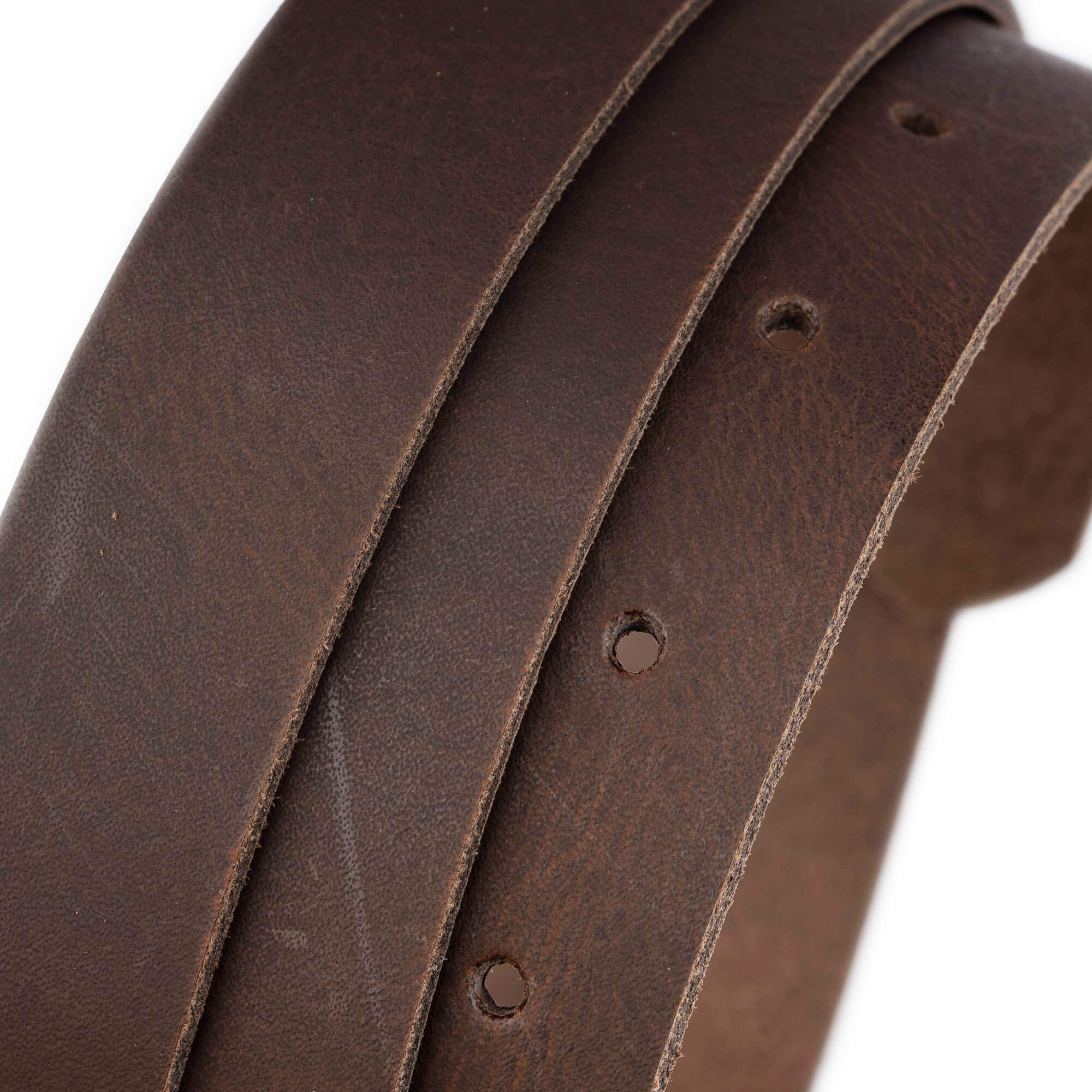 2.5cm Coffee Brown Genuine Leather Belt Strap Replacement for Montblanc Buckles - Premium Dress Belt for Business & Formal Occasions