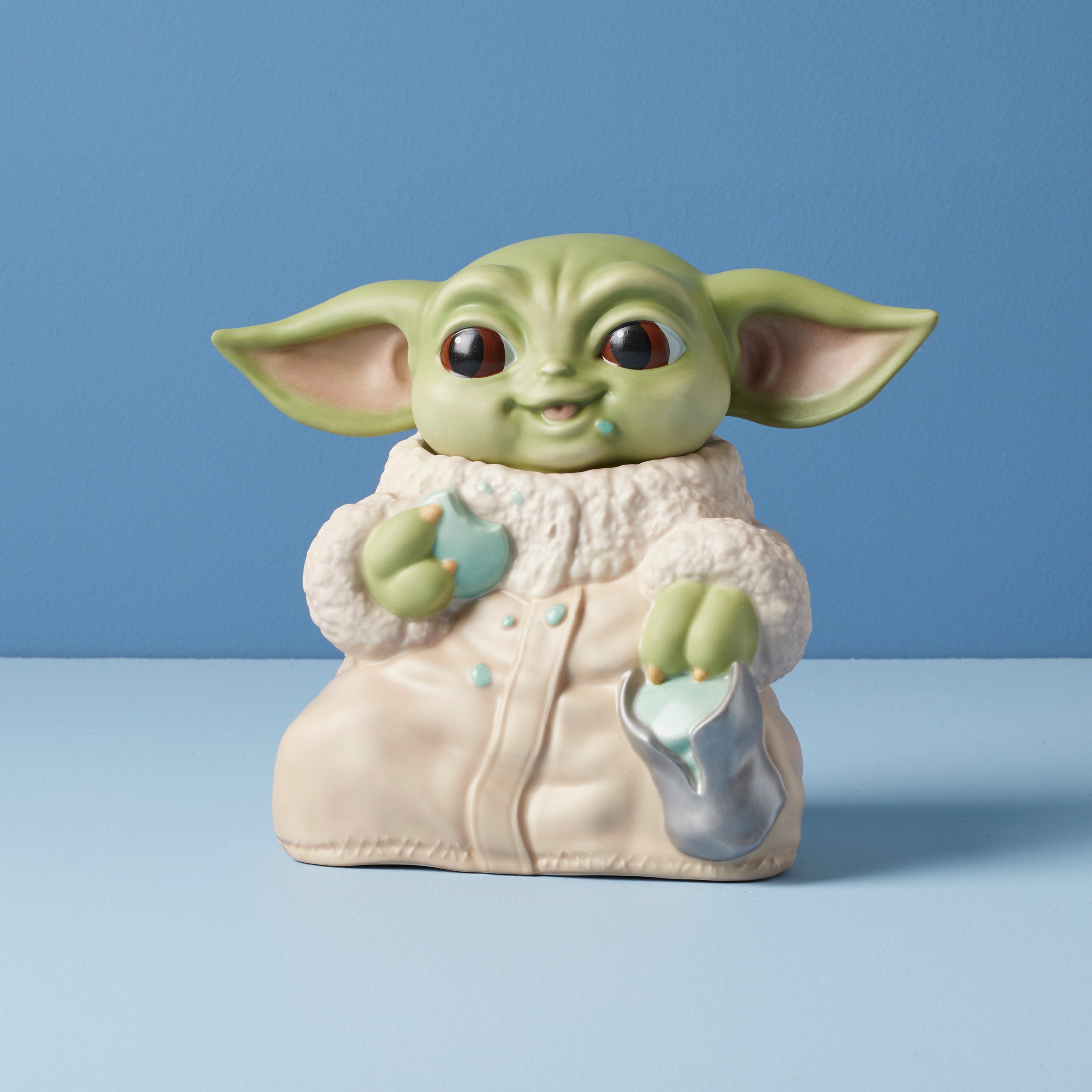 Grogu The Child Figural Cookie Jar - Star Wars Inspired Ceramic Cookie Storage for Kitchen, Home Decor & Gift Idea