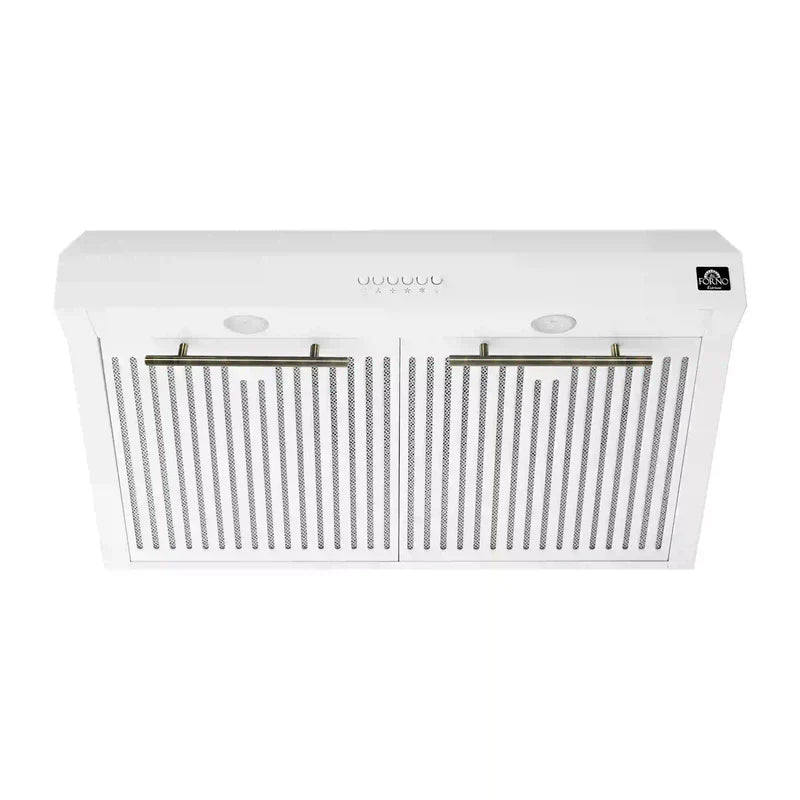 Forno Bari 30-Inch Under Cabinet Range Hood 400 CFM - FRHUC5255 | Powerful Ventilation for Kitchen, Stainless Steel Design, Easy Installation | Perfect for Home Cooking, Baking, and Grilling