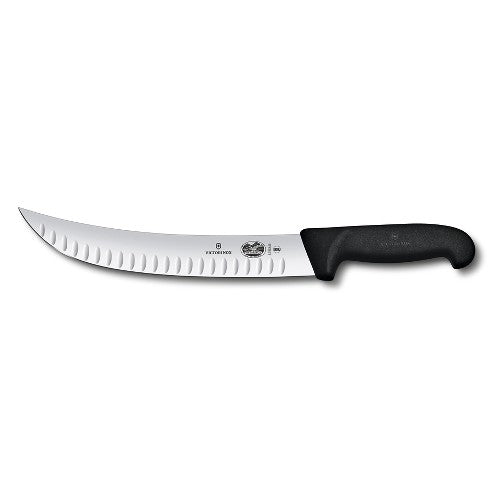 Victorinox 10-Inch Cimeter Style Butcher Knife with Granton Edge - Professional Meat Cutting Knife for Chefs, Butchers & Home Cooking - Perfect for Slicing Beef, Pork & Large Cuts of Meat