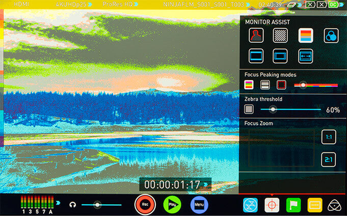 Atomos Ninja Flame 7” 4K HDMI Recording Monitor for DSLR & Mirrorless Cameras - Professional Video Production & Live Streaming Accessory