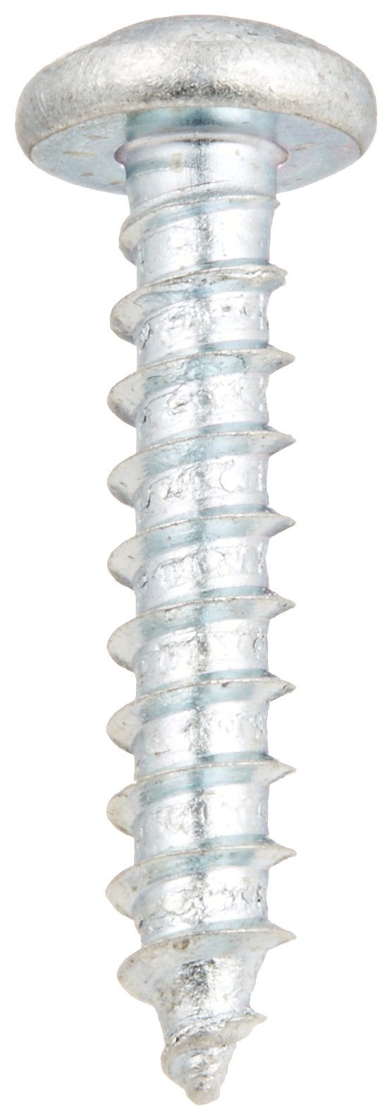 Small Parts 1016ACP #10-12 Steel Sheet Metal Screws, Zinc Plated Pan Head, Phillips-Slotted Drive, 1
