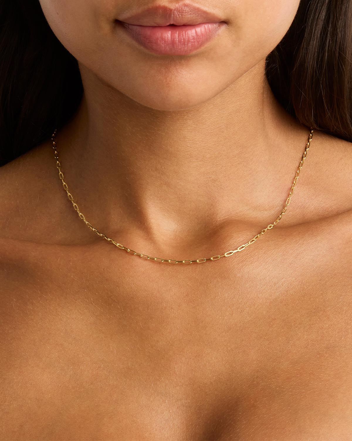 18K Gold Vermeil 18 Link Chain Necklace for Women - Elegant Layered Necklace Jewelry Gift for Birthday, Anniversary & Valentine's Day - Perfect for Everyday Wear, Date Night & Special Occasions
