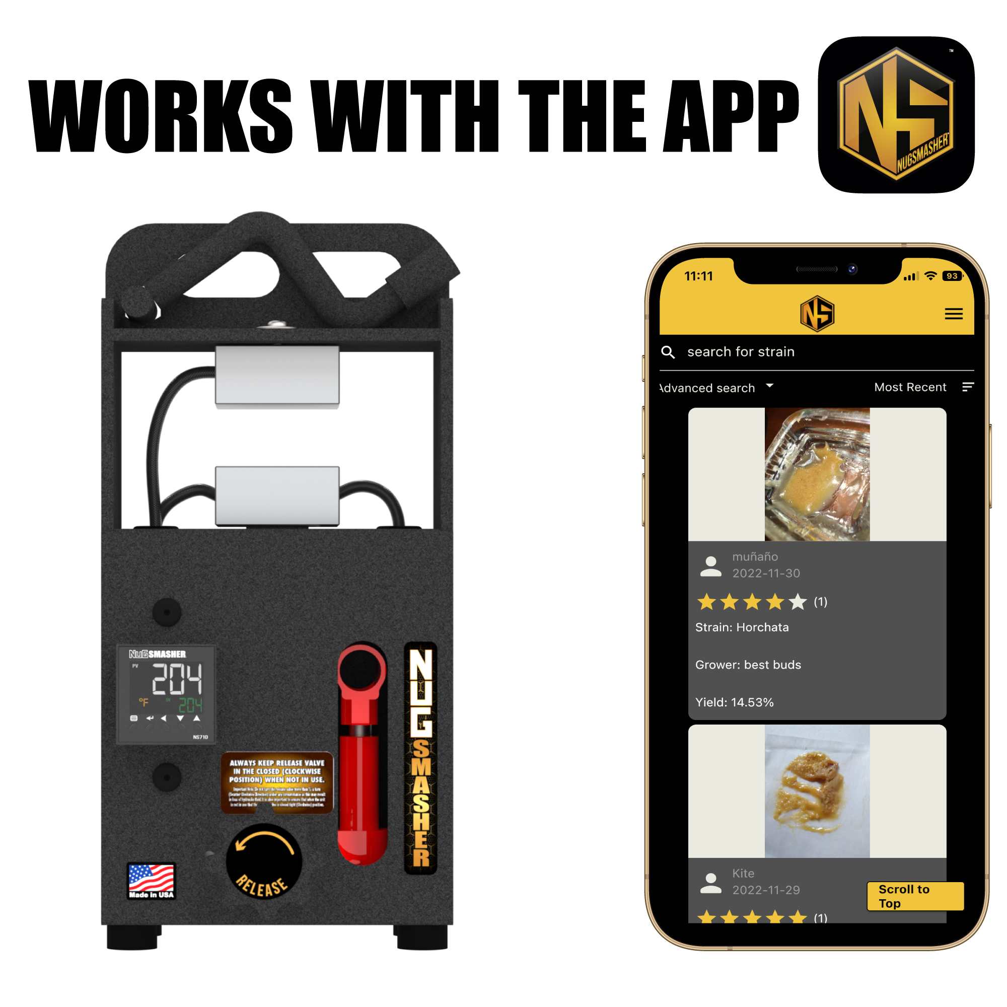 NugSmasher Mini 2 Ton Rosin Press Kit - Portable Heat Press Machine for DIY Rosin Extraction - Perfect for Home Use, Cannabis Enthusiasts & Small Batch Processing